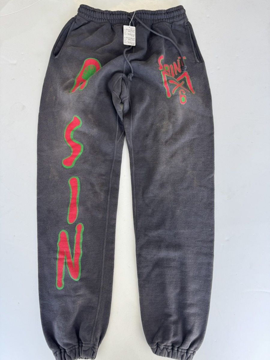 Saint Michael Saint Michael Authentic M6 Logo Sweatpants Joggers small Size US 30 / EU 46 - 1 Thumbnail