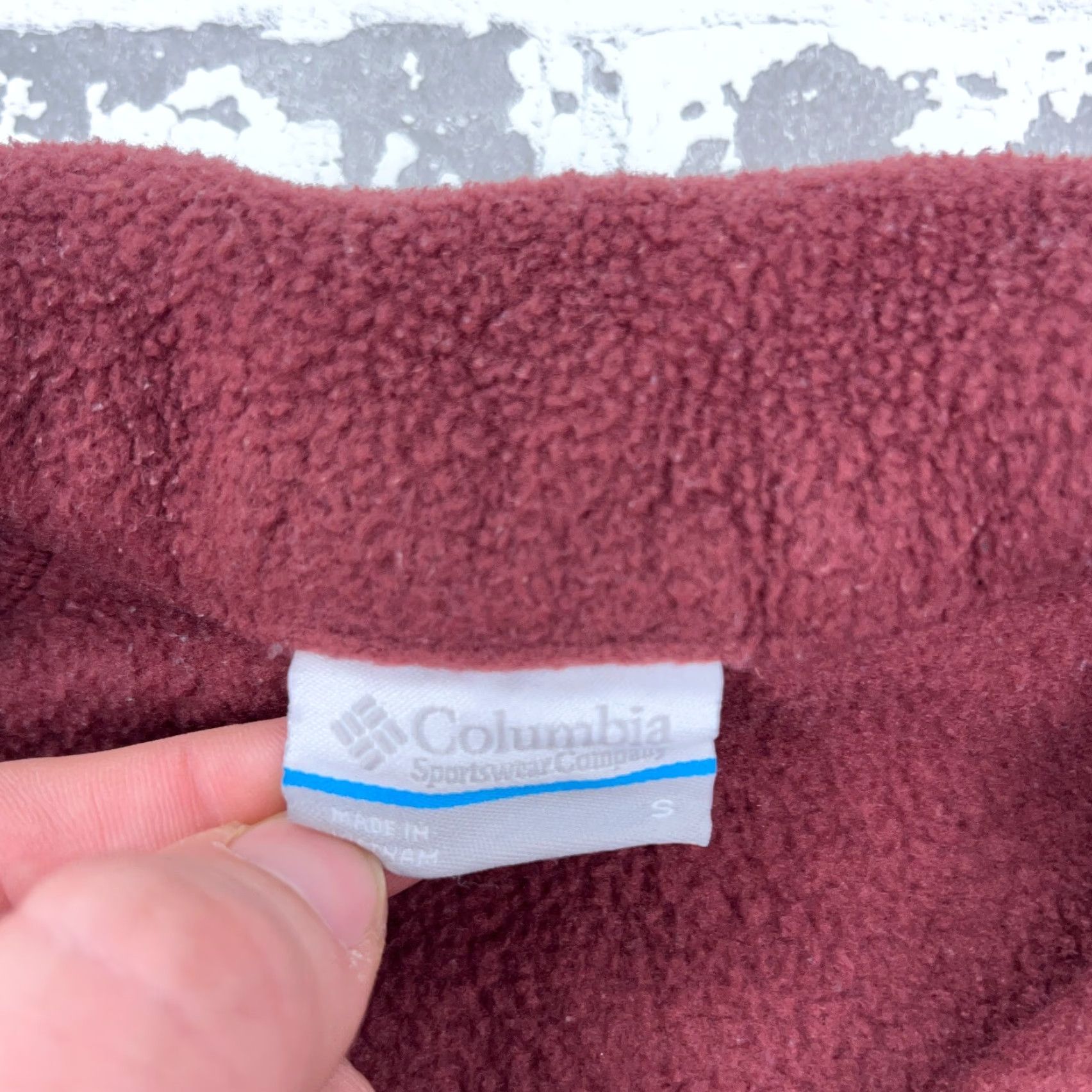 Layer 8 Columbia Jacket Women S Maroon Fleece Zip Pockets Logo Embroidered Regular All Seasons Mid-Length Jacketist? Size S / US 4 / IT 40 - 4 Thumbnail