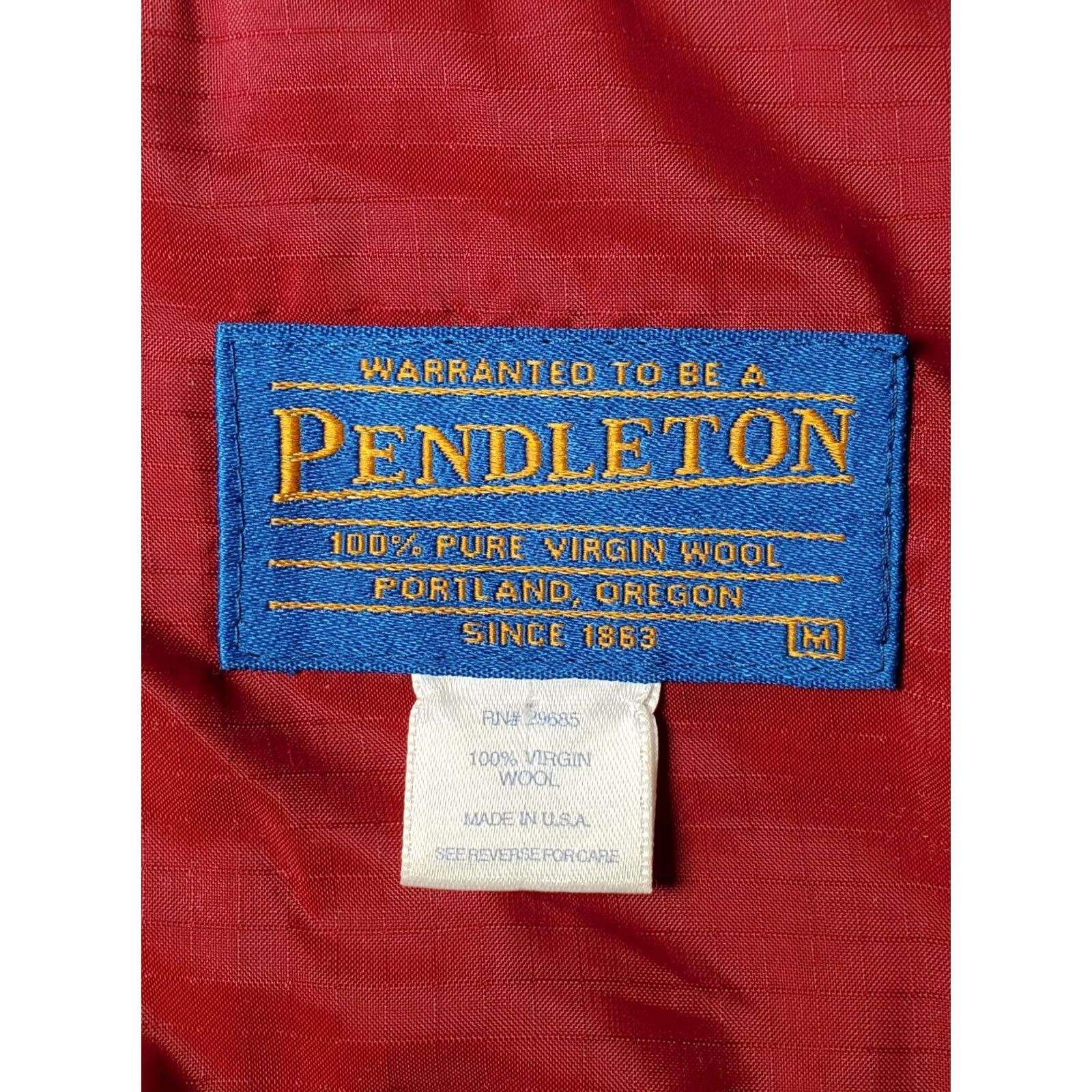 Pendleton VINTAGE Pendleton Field Jacket Navy Blue Wool Lined Insulated M Men Size US M / EU 48-50 / 2 - 6 Thumbnail