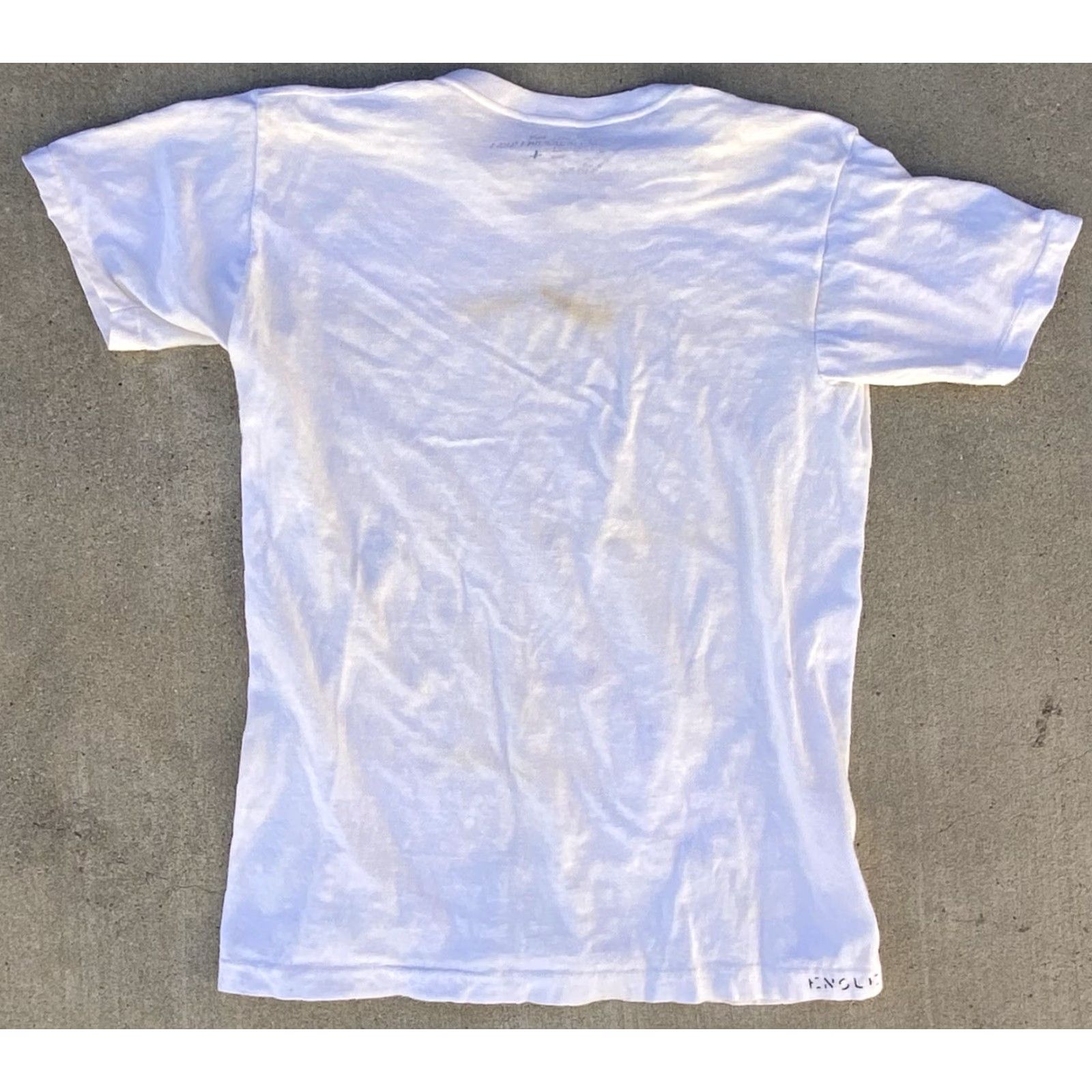 Vintage VINTAGE US Military Issue T-Shirt White Short Sleeve Crew Neck Size 4 Regular Patina Laundry ID ENSLEY D. W. Vintage 4 Mens Size US S / EU 44-46 / 1 - 5 Thumbnail