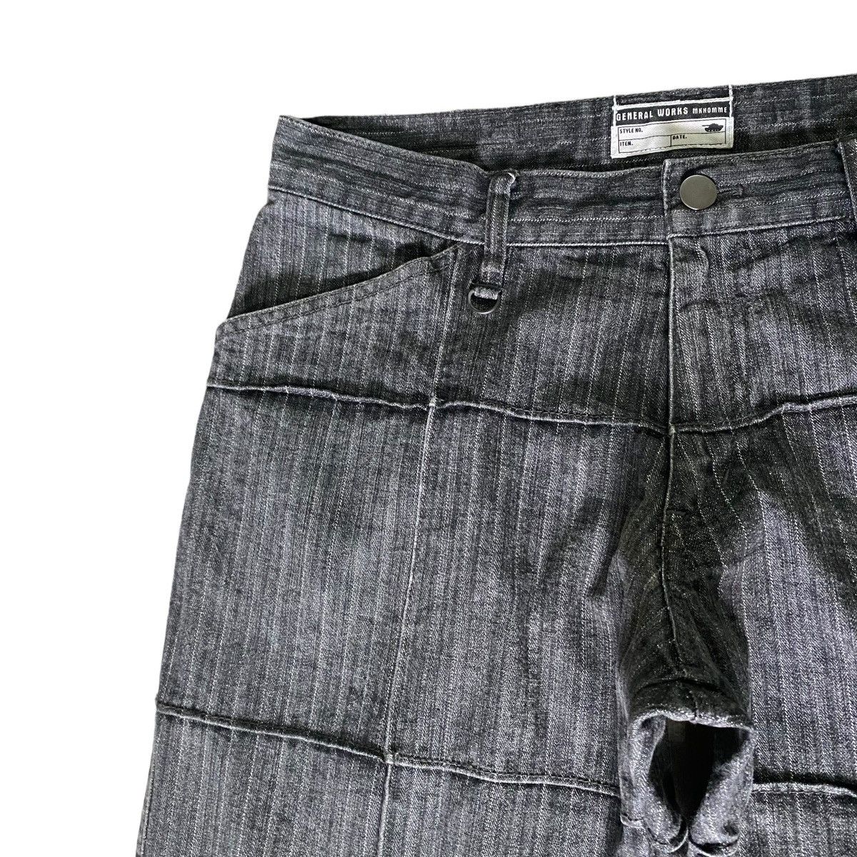 Michel Klein MK Klein Denim Striped General Worker Jeans Size US 30 / EU 46 - 4 Thumbnail