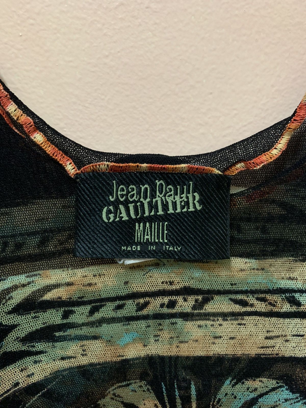 Jean Paul Gaultier Jean Paul Gaultier - S/S’96 - Maori Tribe - Mesh - Tank Top Size S / US 4 / IT 40 - 9 Thumbnail