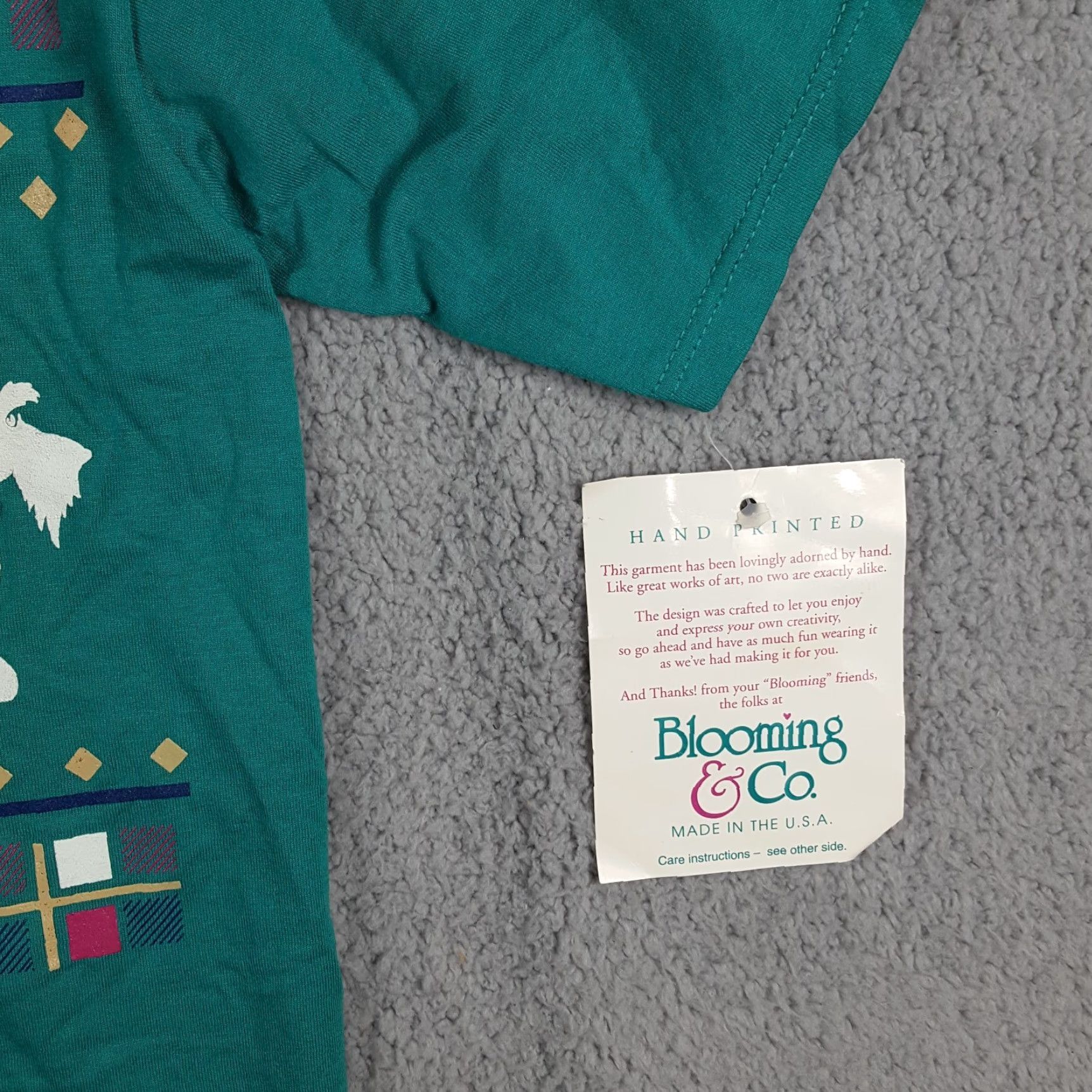 Vintage VINTAGE Blooming & Co Dog T-Shirt Small Blue Collared Scottish Terrier 90s Mens Size US S / EU 44-46 / 1 - 4 Thumbnail