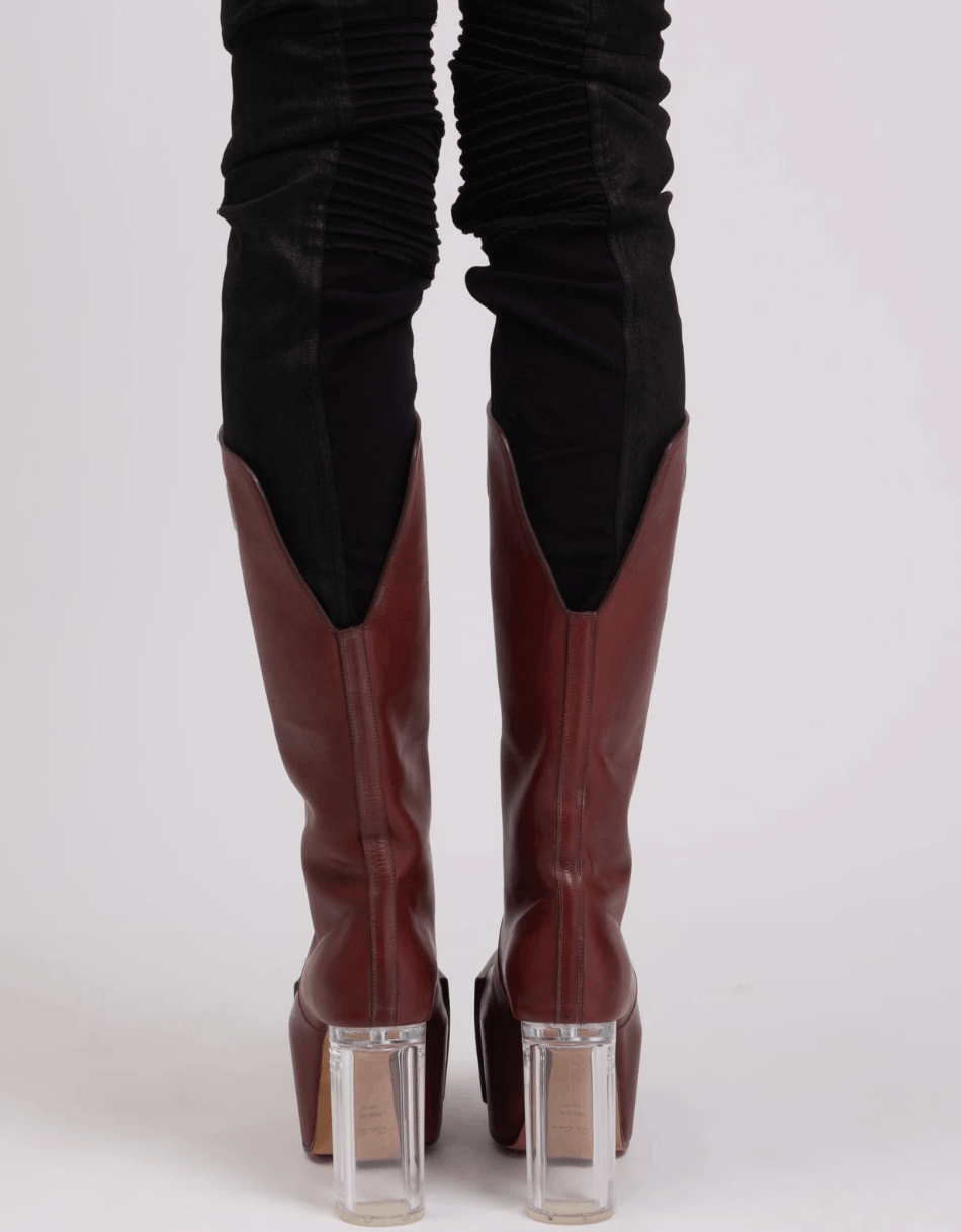 Rick Owens RICK OWENS Kowboy Grill Platform Leather Boots Size US 11 / IT 41 - 4 Thumbnail