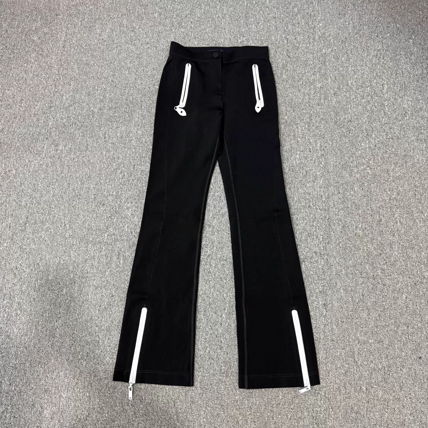 Louis Vuitton LV 24 Black Zip Straight Pants Unworn 32 Size 24" / US 00 / IT 34 - 1 Thumbnail