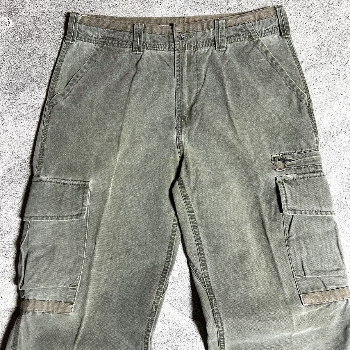 Levi's 90s Levis Multipocket Cargo Canvas Olive Green Size US 34 / EU 50 - 5 Thumbnail