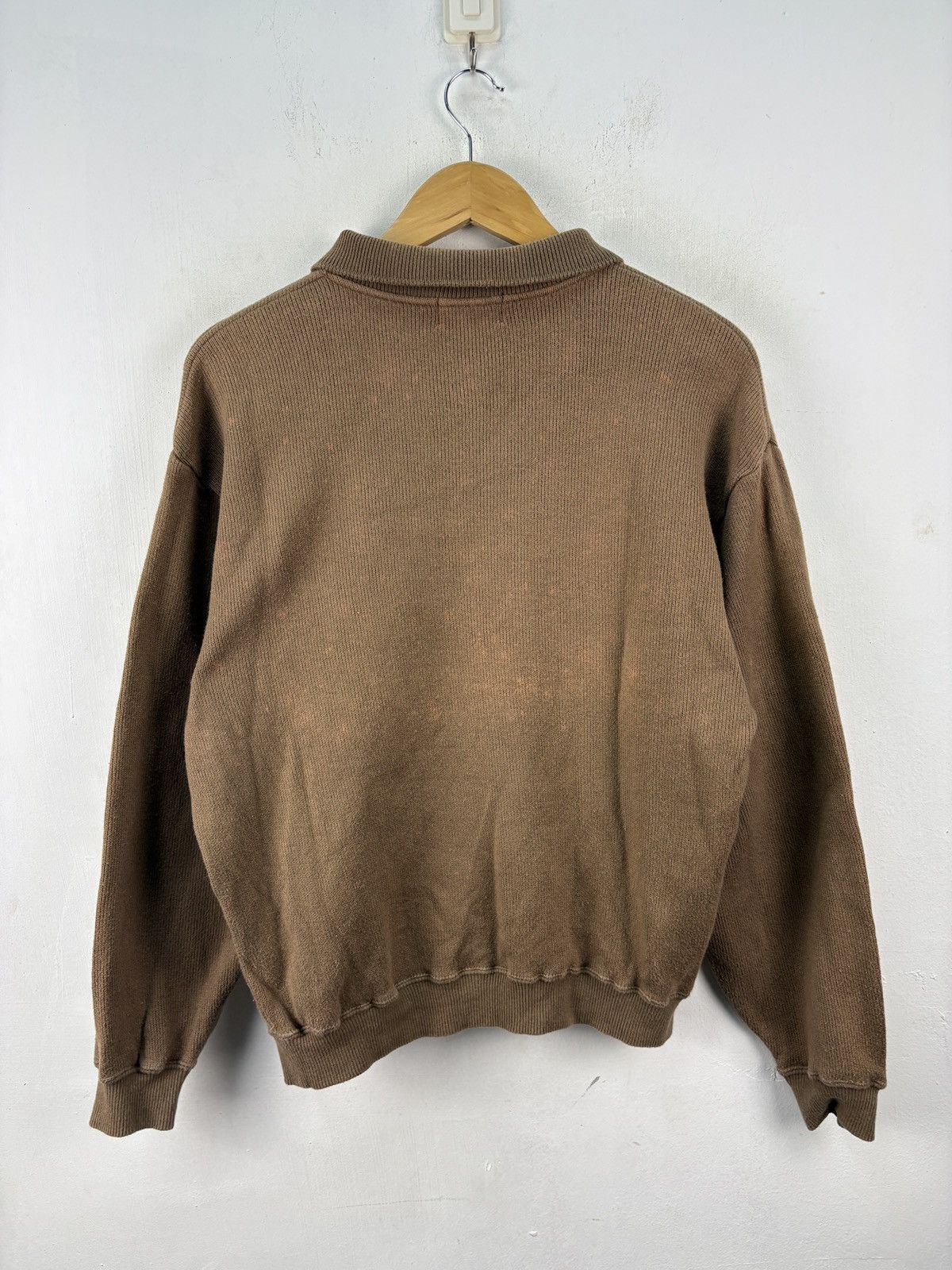 Fred Perry Vintage 90s Fred Perry Sweater Cable Jumper Knitwear Boxy Size US L / EU 52-54 / 3 - 6 Thumbnail