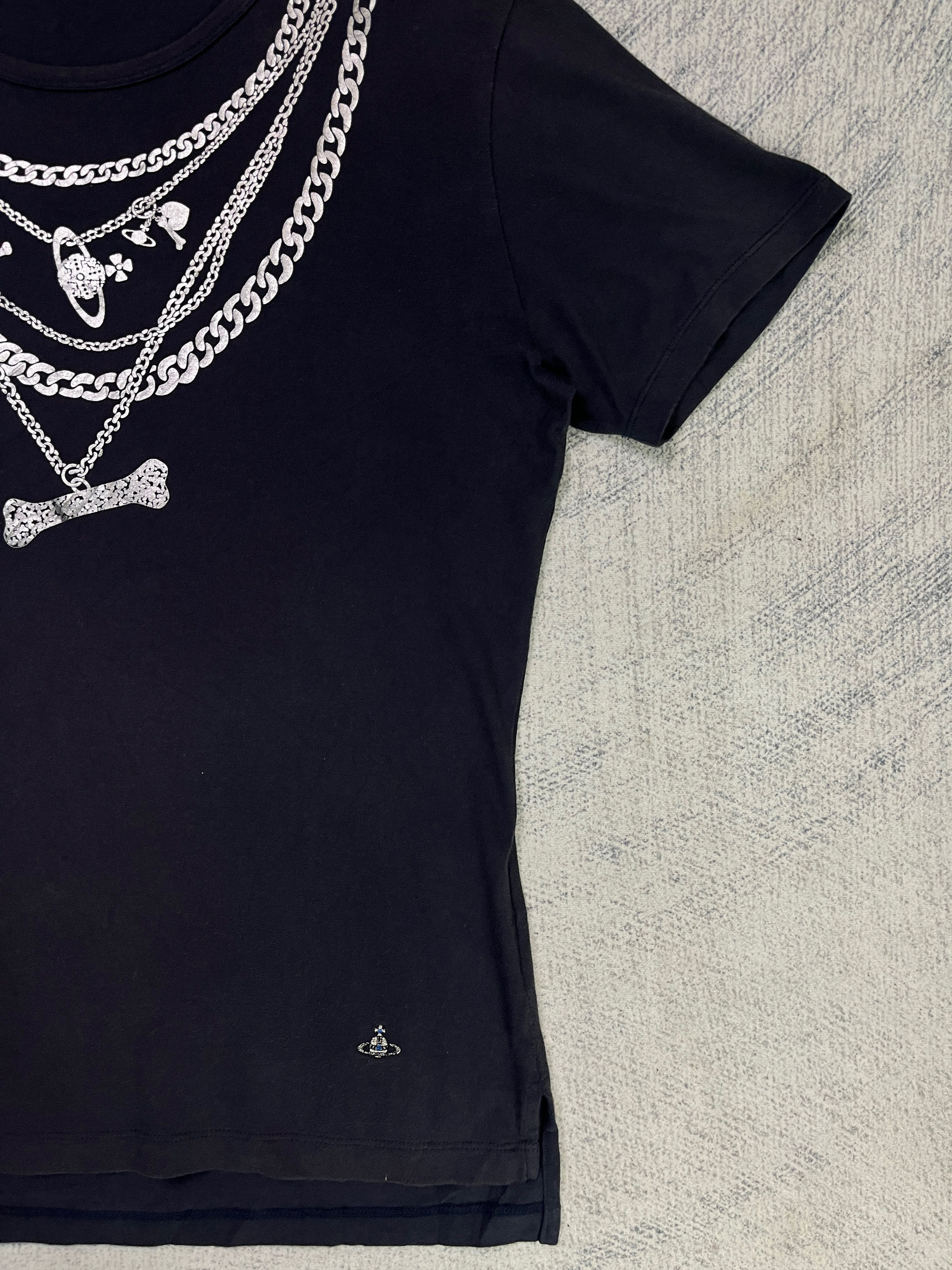 Vivienne Westwood Vivienne Westwood Chain & Bone Graphic Tshirt Size US M / EU 48-50 / 2 - 5 Thumbnail