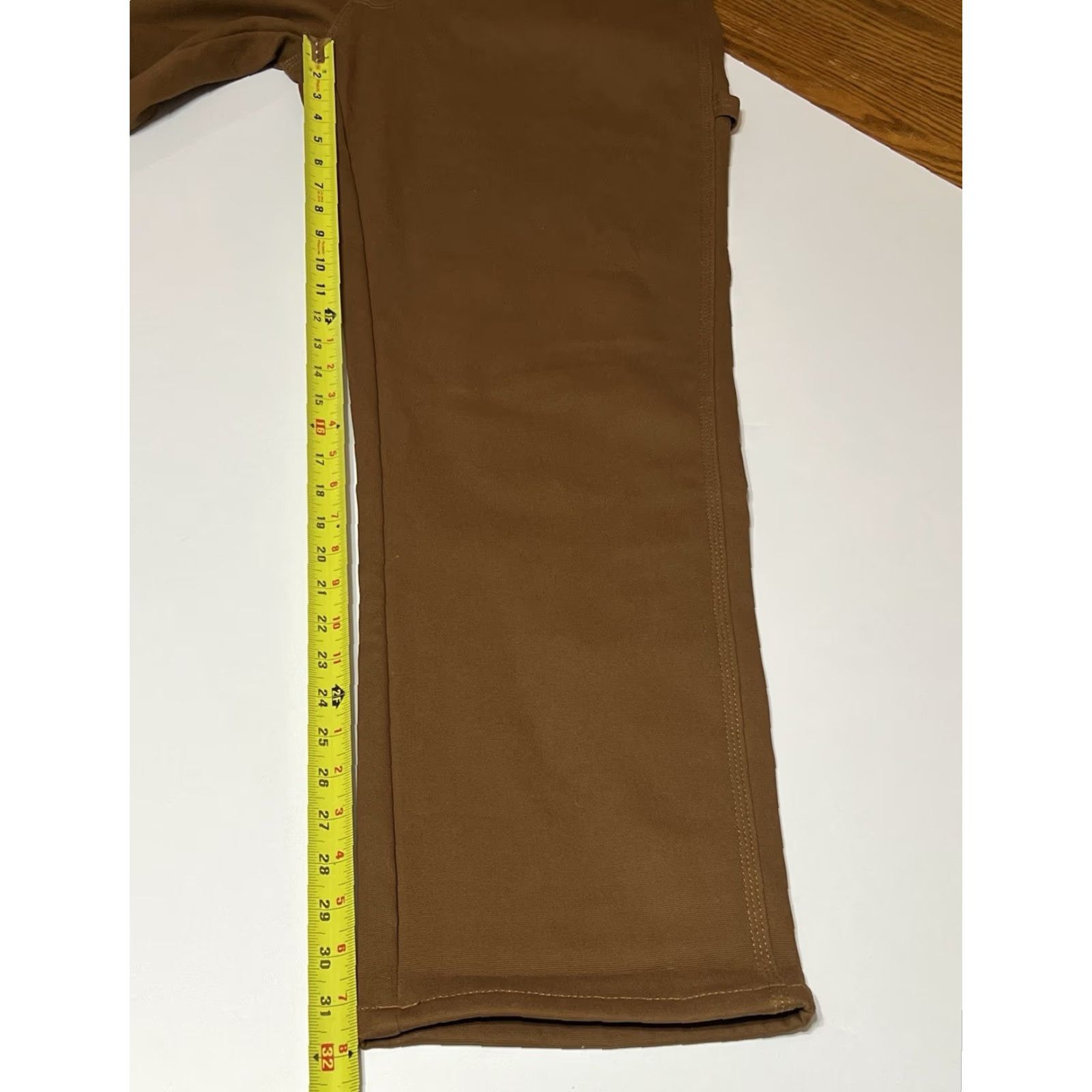 Vintage Berkley Jensen Carpenter Pants Men 38x32 Brown Fleece Lined NWT Casual Travel 5-Pocket Relaxed Straight Size US 38 / EU 54 - 5 Thumbnail