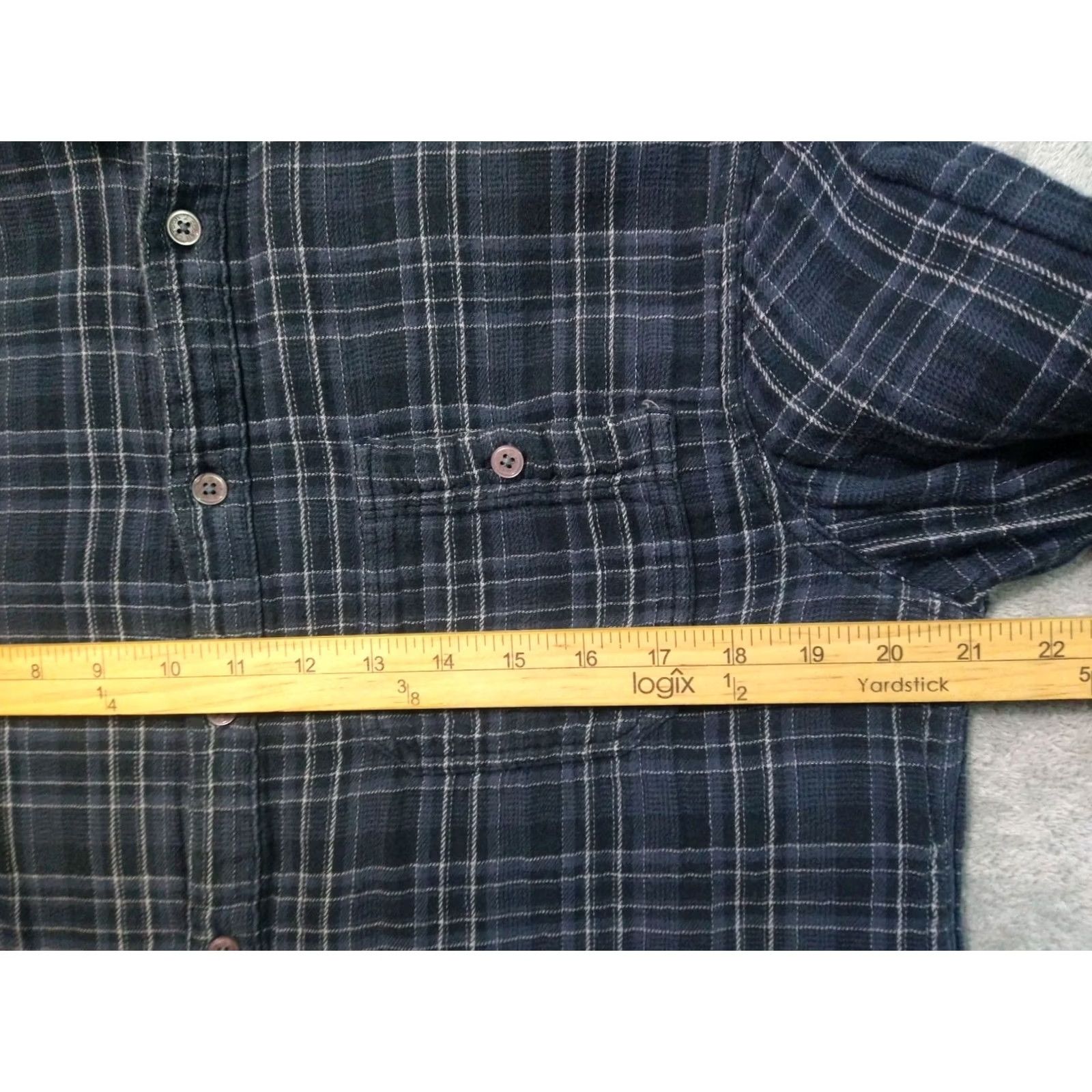 Carbon2Cobalt Carbon 2 Cobalt Shirt Mens Medium Blue Plaid Mondo Flannel Long Sleeve Button Up Size US M / EU 48-50 / 2 - 5 Thumbnail