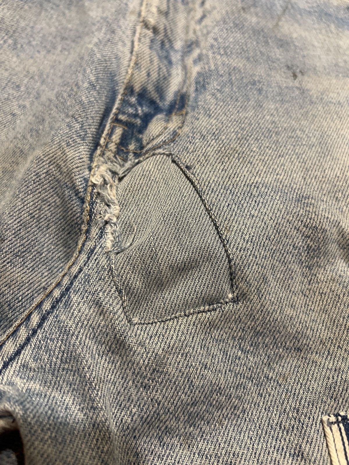 Vintage Vintage Dickies Crazy Distressed Repaired Carpenter Jeans Size US 34 / EU 50 - 6 Thumbnail