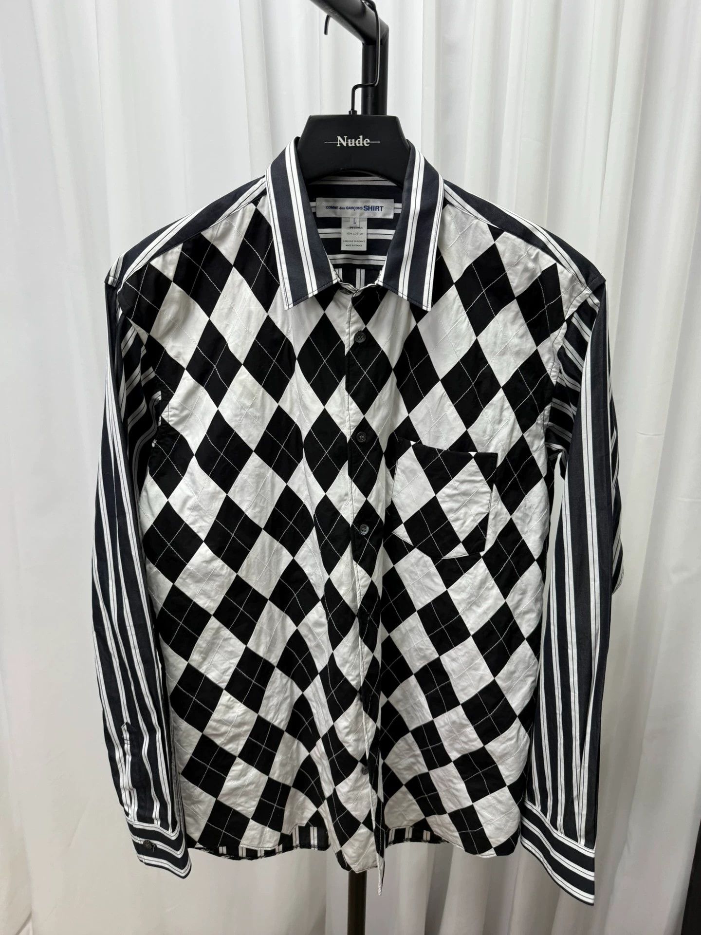 Comme des Garcons Comme des garcons shirt, plaid patchwork heavy-duty shirt Size US L / EU 52-54 / 3 - 1 Thumbnail