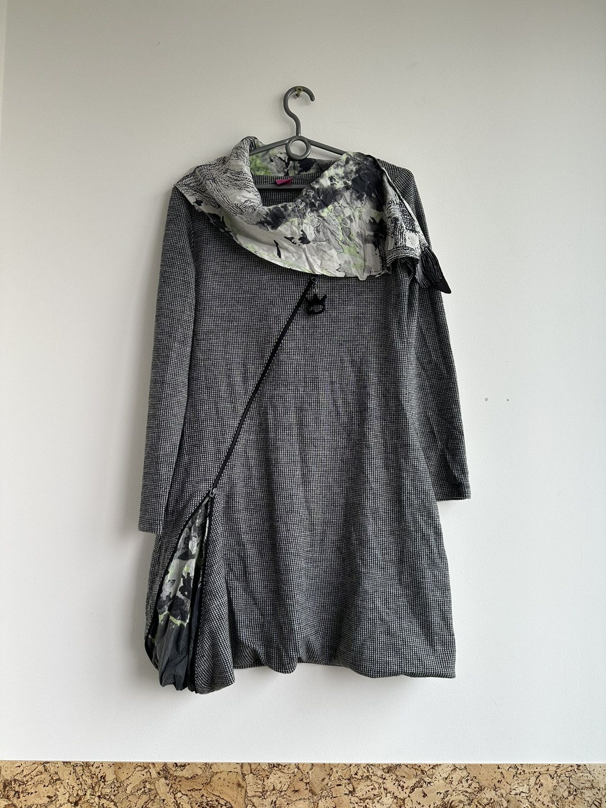 Other Save The Queen Houndstooh Wool Dress Long Sleeve Size M Grey Size M / US 6-8 / IT 42-44 - 1 Thumbnail