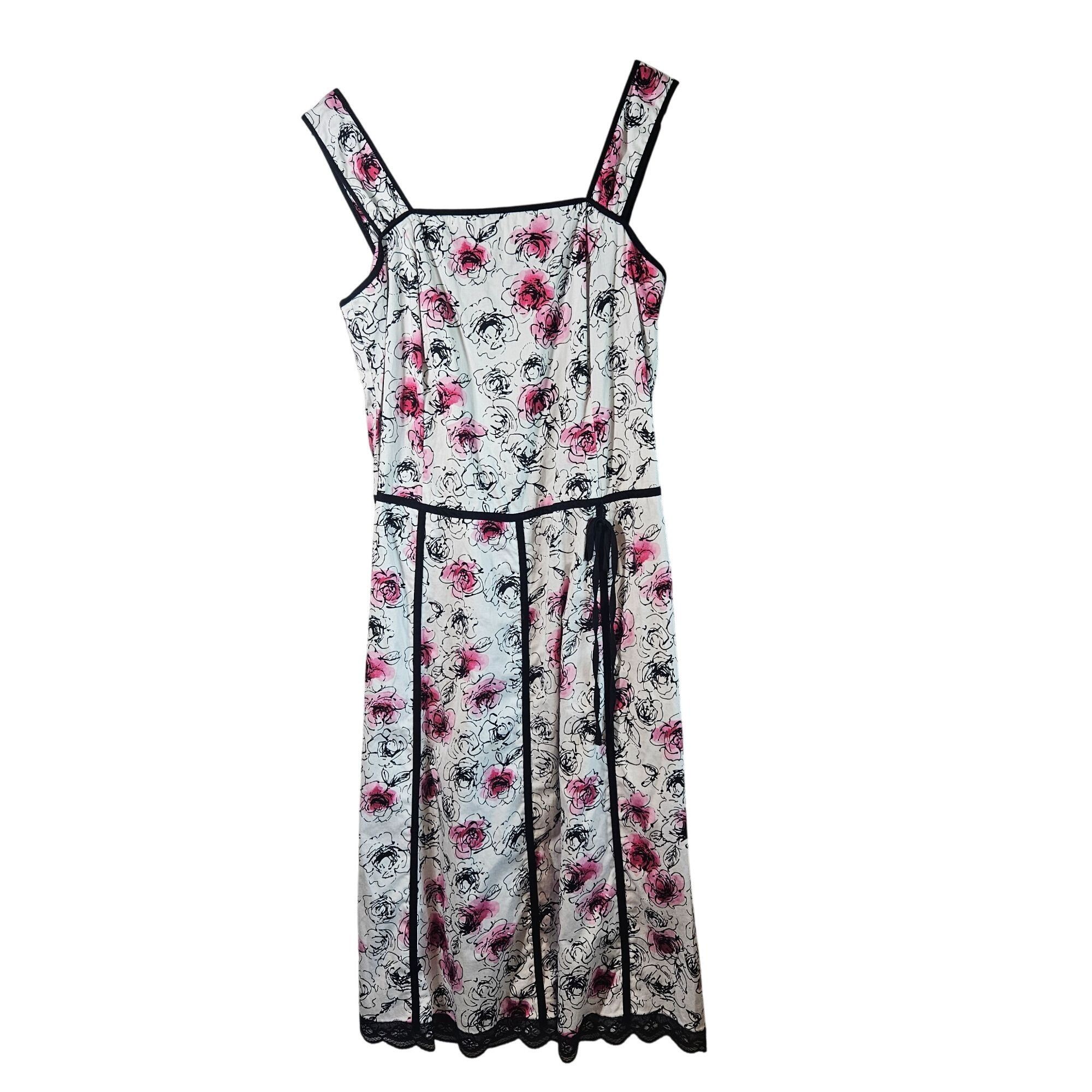 Other Sag Harbor Woman Rose Print Dress Size 12 Romantic Cottageco Size XL / US 12-14 / IT 48-50 - 2 Thumbnail