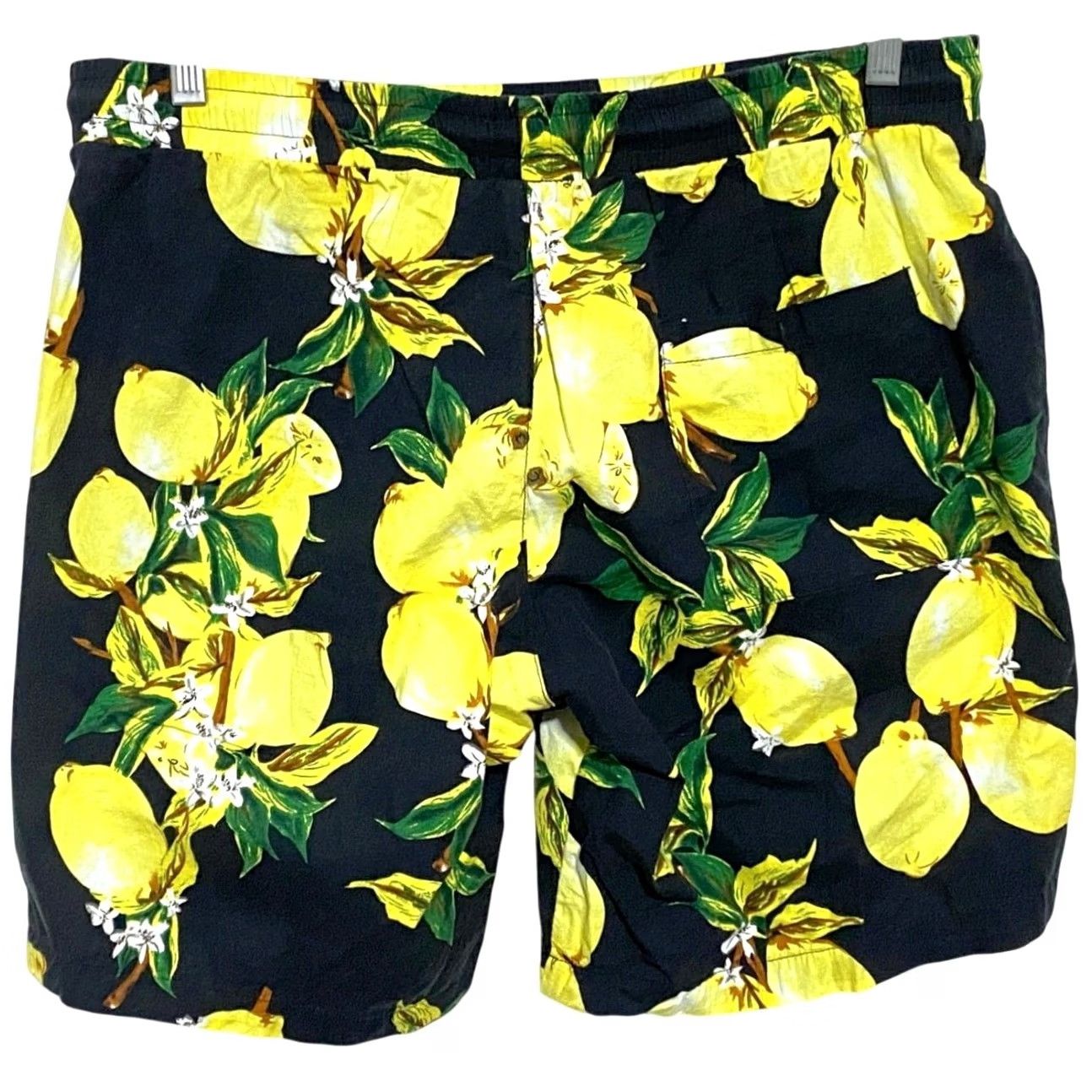 Vintage Jogal Lemon Fruit Swim Board Shorts Mens M Hawaiian Beach AOP Surfing Resortwear Geometric Pattern Beach Mens M Size US 31 - 3 Thumbnail