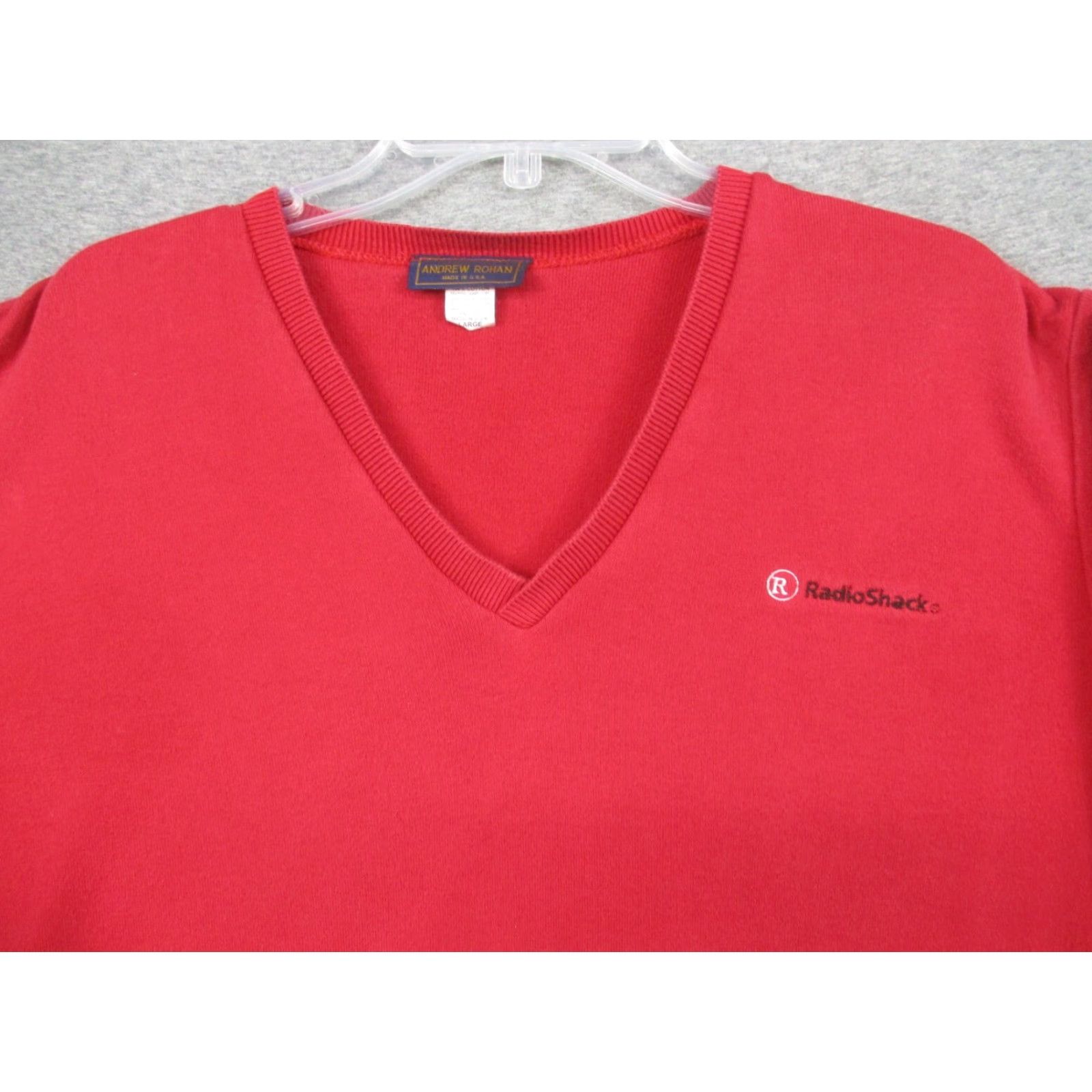 Vintage VINTAGE Radio Shack Sweater Men’s Large Red Cotton Made in USA Size US L / EU 52-54 / 3 - 5 Thumbnail
