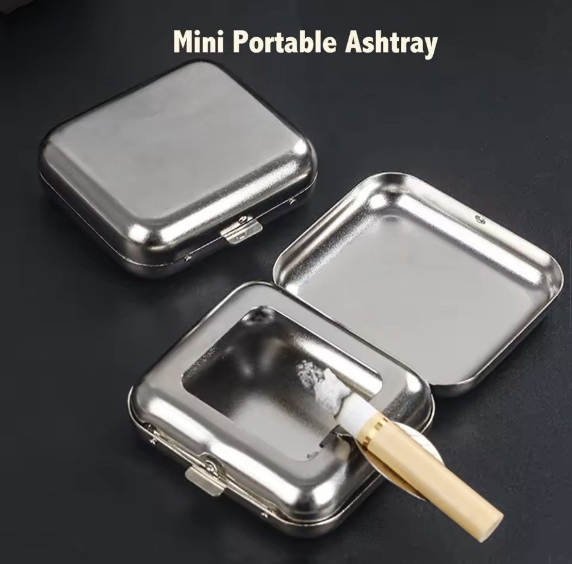 Vintage Mini Portable Cigarette Ashtray Size ONE SIZE - 1 Thumbnail