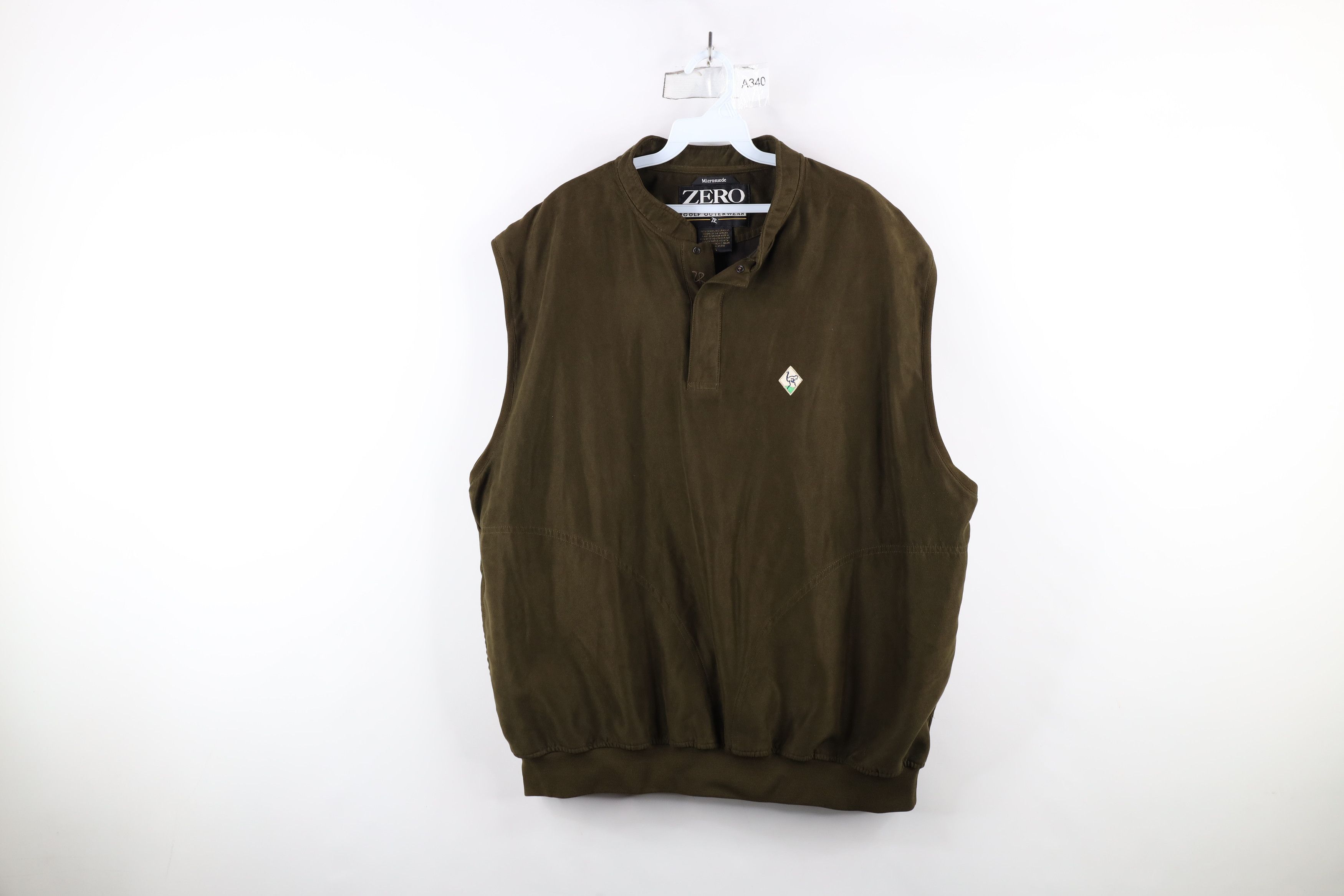 Vintage Zero Restriction Microsuede Golfing Pullover Vest Jacket Size US XL / EU 56 / 4 - 1 Thumbnail