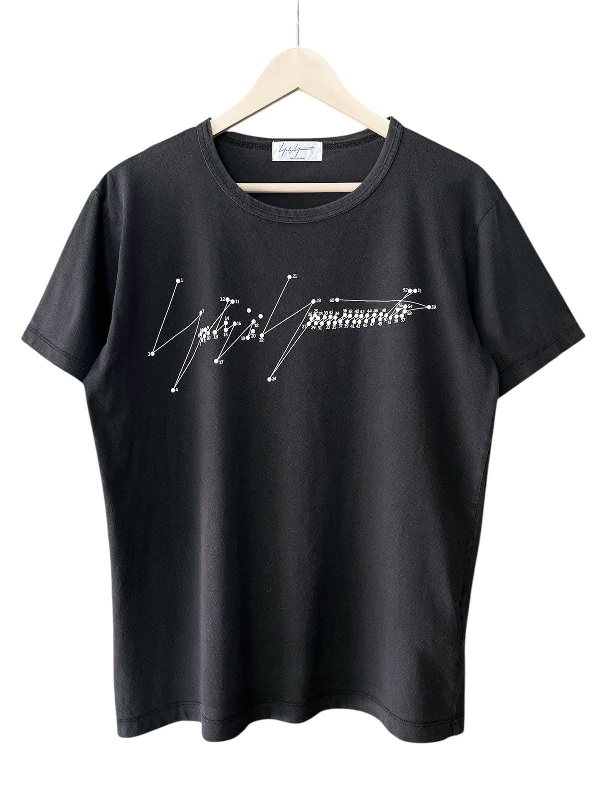 Yohji Yamamoto Yohji Yamamoto Pour Homme Signature Sunfaded Tee Size US L / EU 52-54 / 3 - 1 Thumbnail