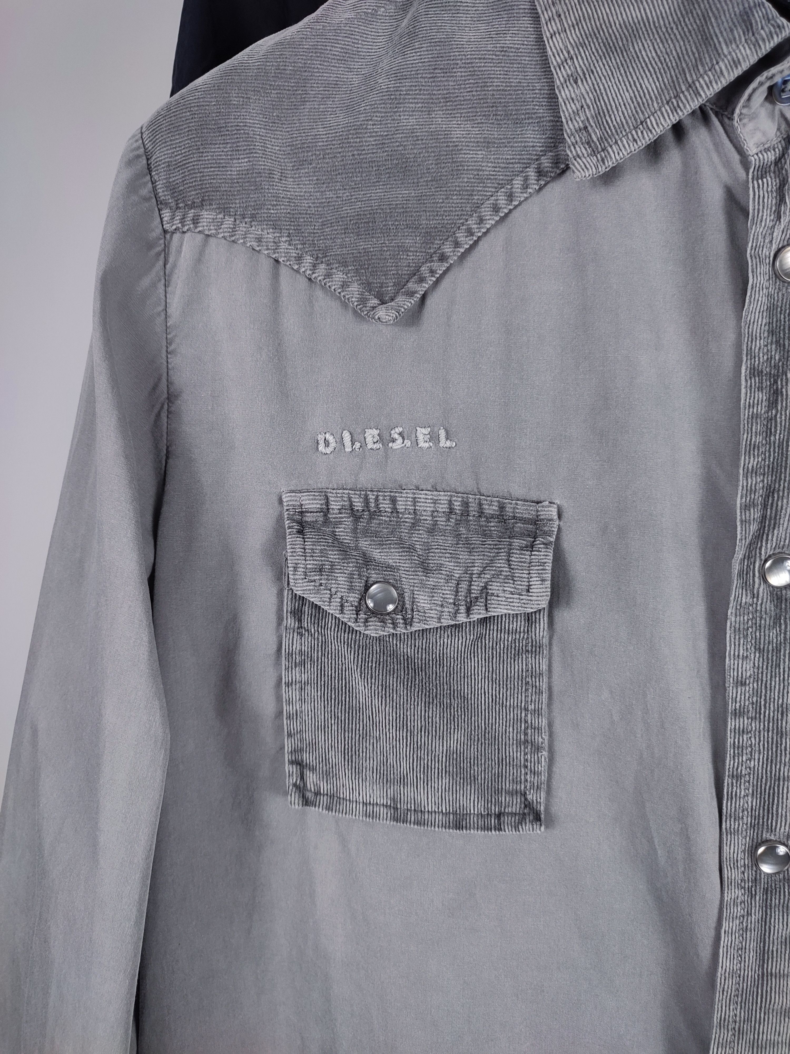 Diesel Diesel Corduroy Embroidered Eagle Shirt Size US L / EU 52-54 / 3 - 10 Thumbnail