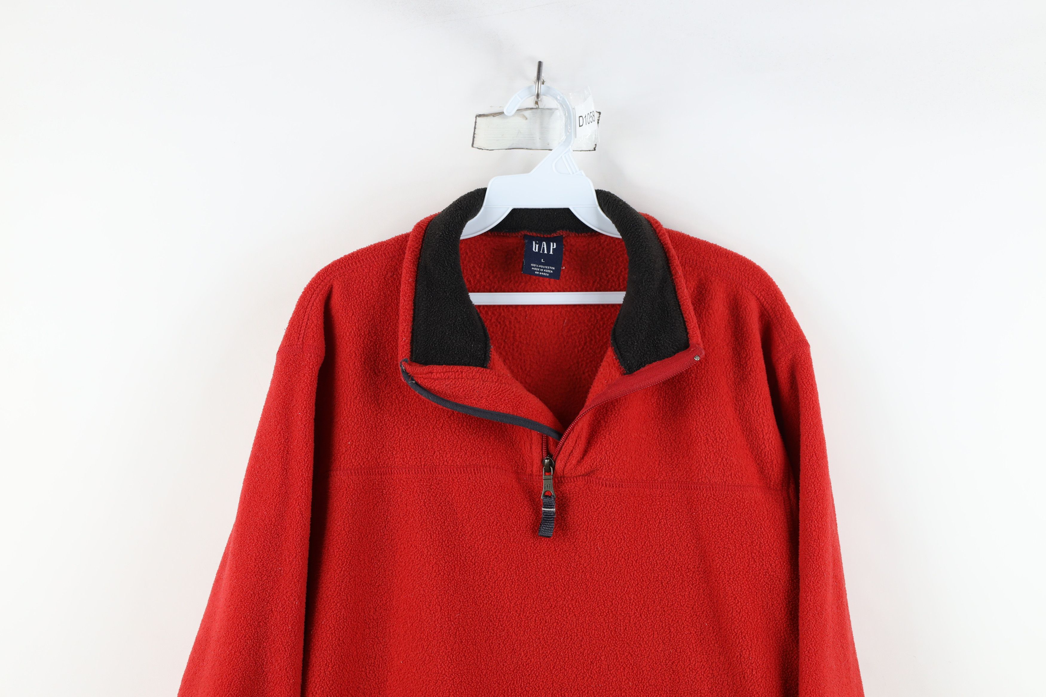 Gap × Vintage Vintage 90s Y2K Gap Heavy Half Zip Fleece Pullover Sweater Size US L / EU 52-54 / 3 - 2 Thumbnail