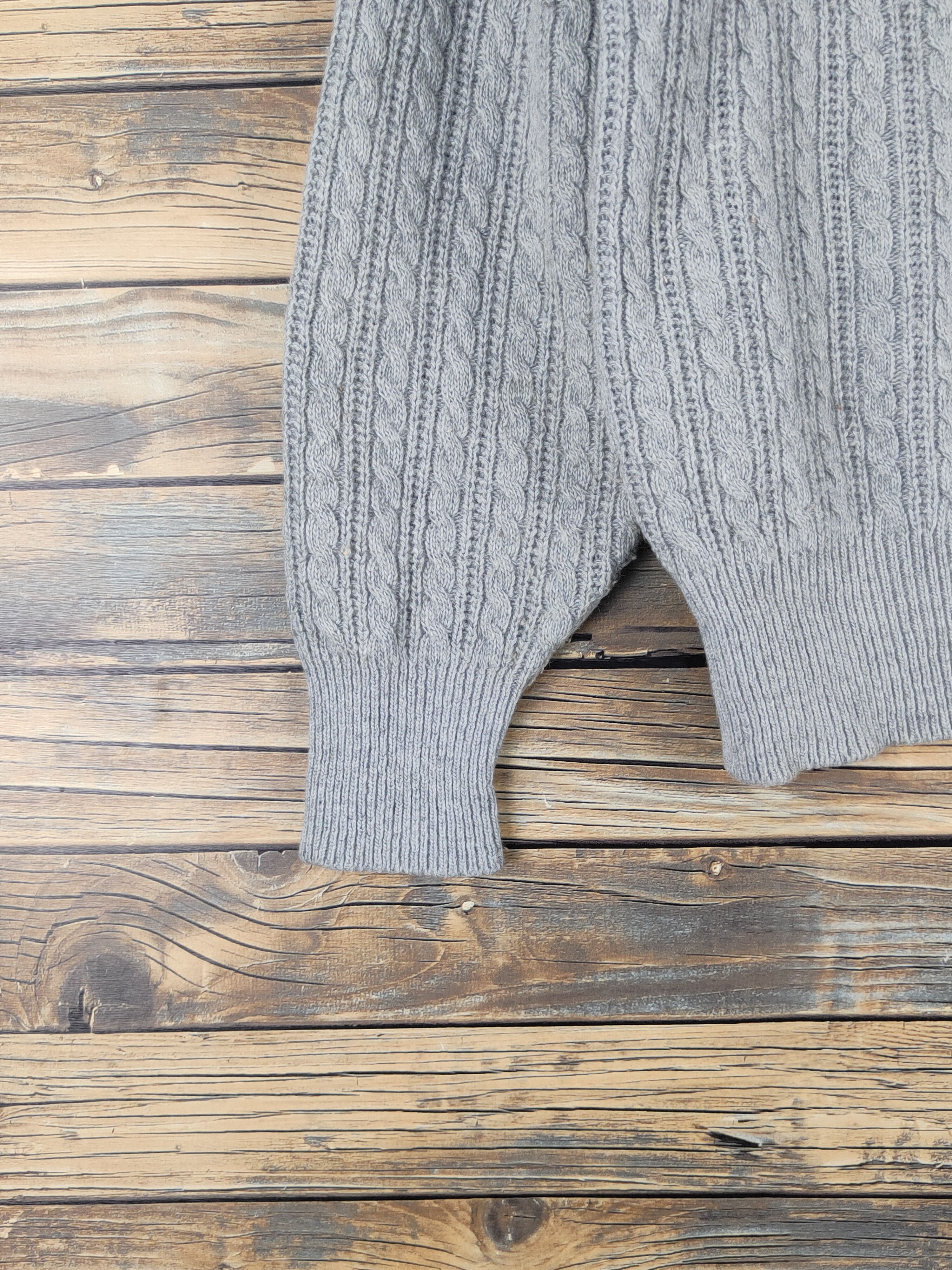 Homespun Knitwear Lanfor vintage Gray Knitwear Cardigan #W1360 Size M / US 6-8 / IT 42-44 - 4 Thumbnail