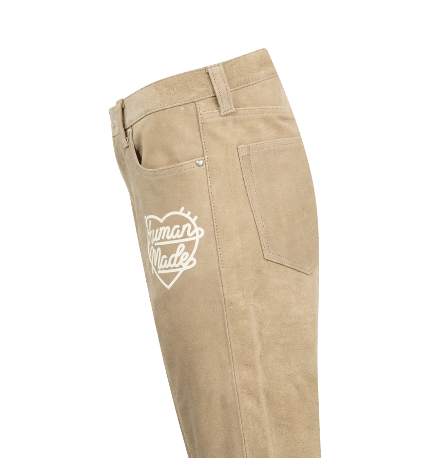 Human Made o1h1sh11225 Suede Leather Pants in Beige Size US 34 / EU 50 - 3 Thumbnail
