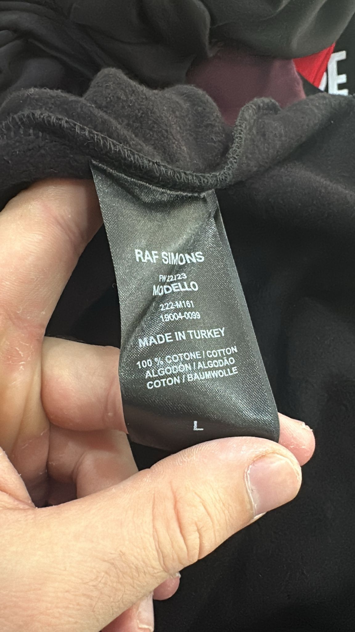 Raf Simons CC000021 The Die Has Cast Hoodie in Black Size US L / EU 52-54 / 3 - 7 Thumbnail