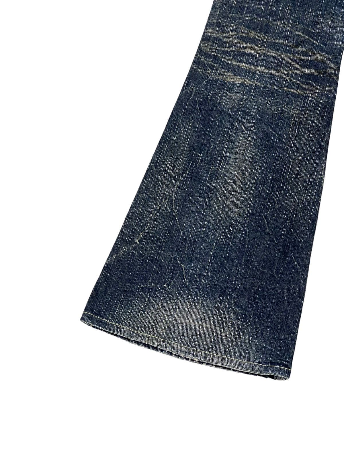 Japanese Brand Flare Jeans Brappers Japan Distres Low Rise Bell Bottom 7🟦1 Size US 28 / EU 44 - 15 Thumbnail