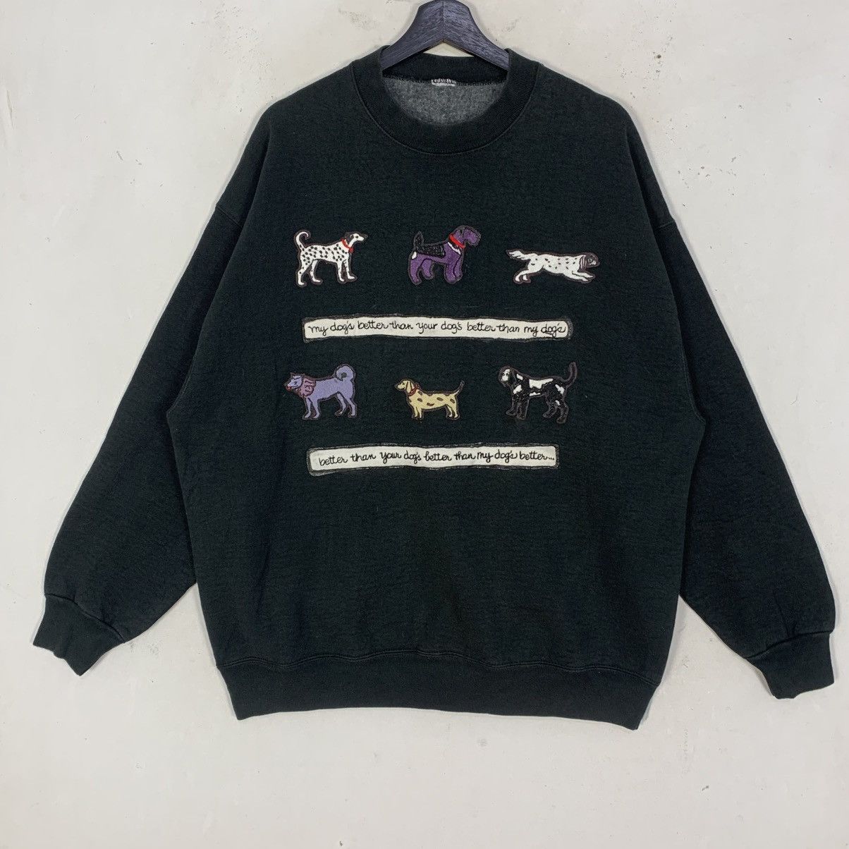 Vintage Vintage Dogs Crewneck Streetwear JapaneseBrand Sweatshirt Size US XL / EU 56 / 4 - 2 Thumbnail