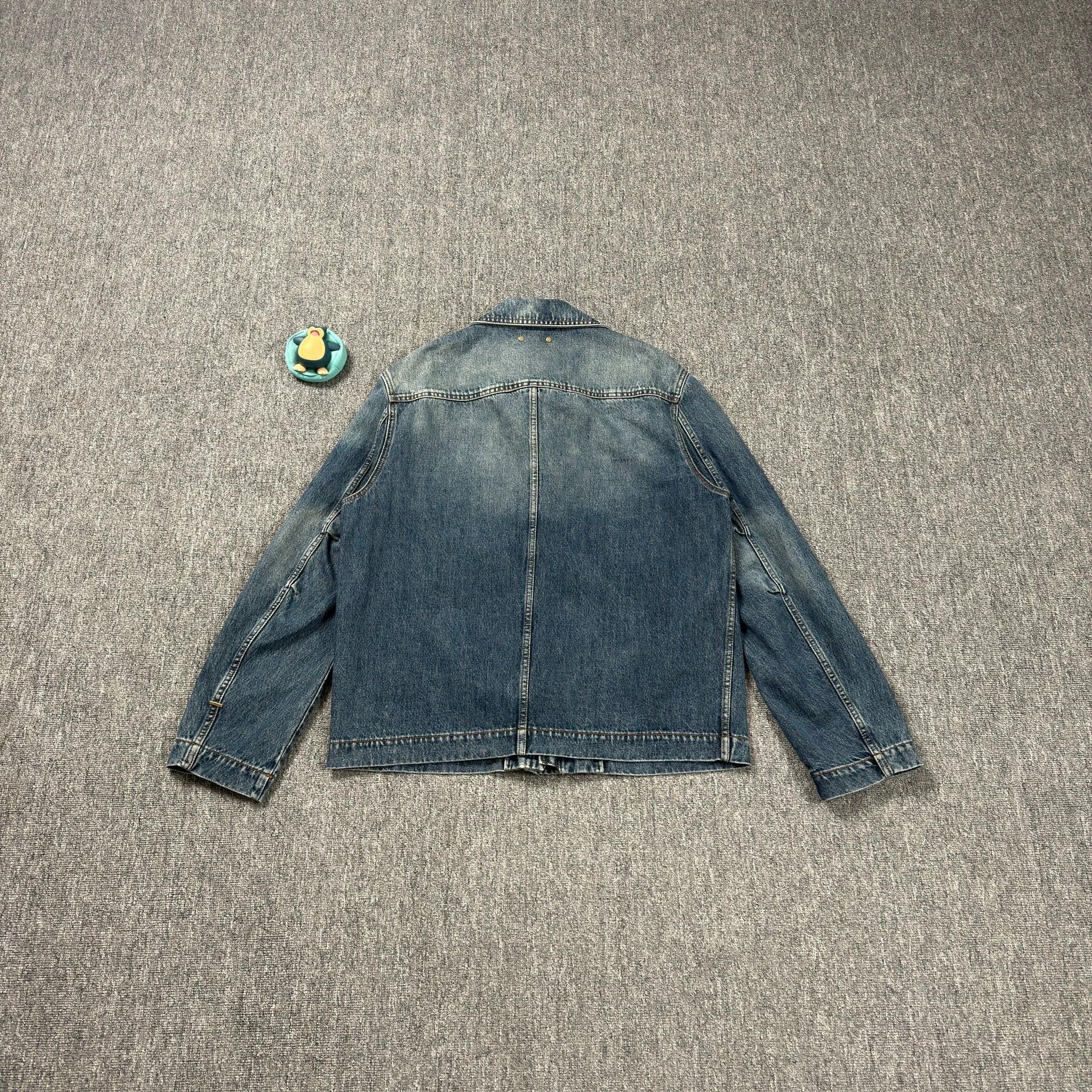 Louis Vuitton LV Dark Blue All-over Logging Denim Jacket Size US M / EU 48-50 / 2 - 2 Thumbnail