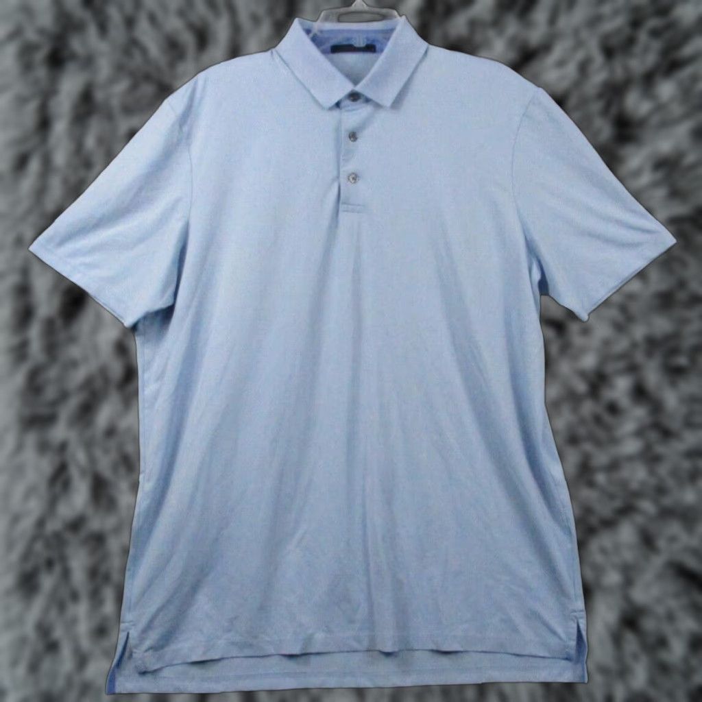 Vintage Greyson Shirt Men L Blue Polo Golf Wolf Logo Club Short Sleeve Size US L / EU 52-54 / 3 - 1 Thumbnail