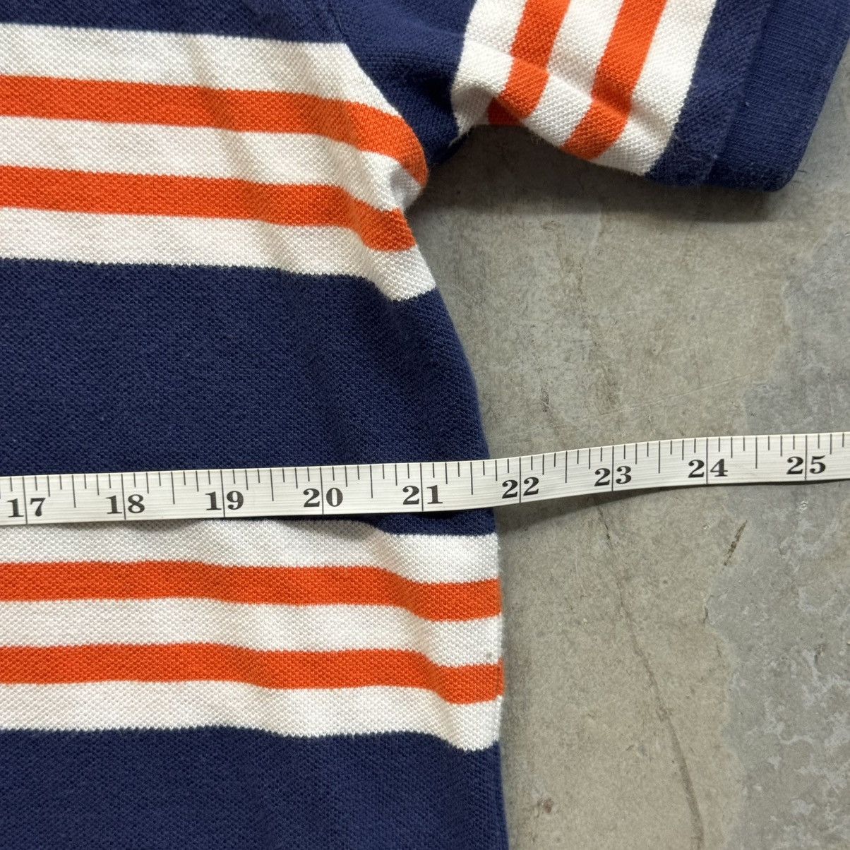Chaps Vintage 90s Y2K Chaps Navy Striped Polo Shirt Large Size US L / EU 52-54 / 3 - 3 Thumbnail