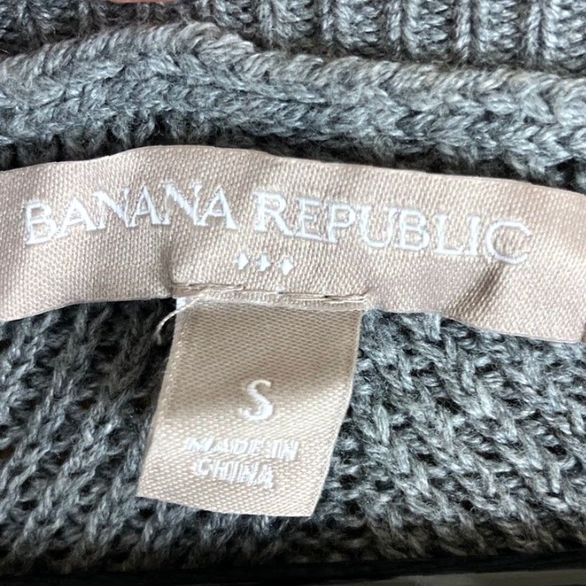 Banana Republic Banana Republic Womens Sweater Gray Round Neck Long Sleeve S Knit Pullover Casual Workwear Professional Minimalist 90s? Size S / US 4 / IT 40 - 6 Thumbnail
