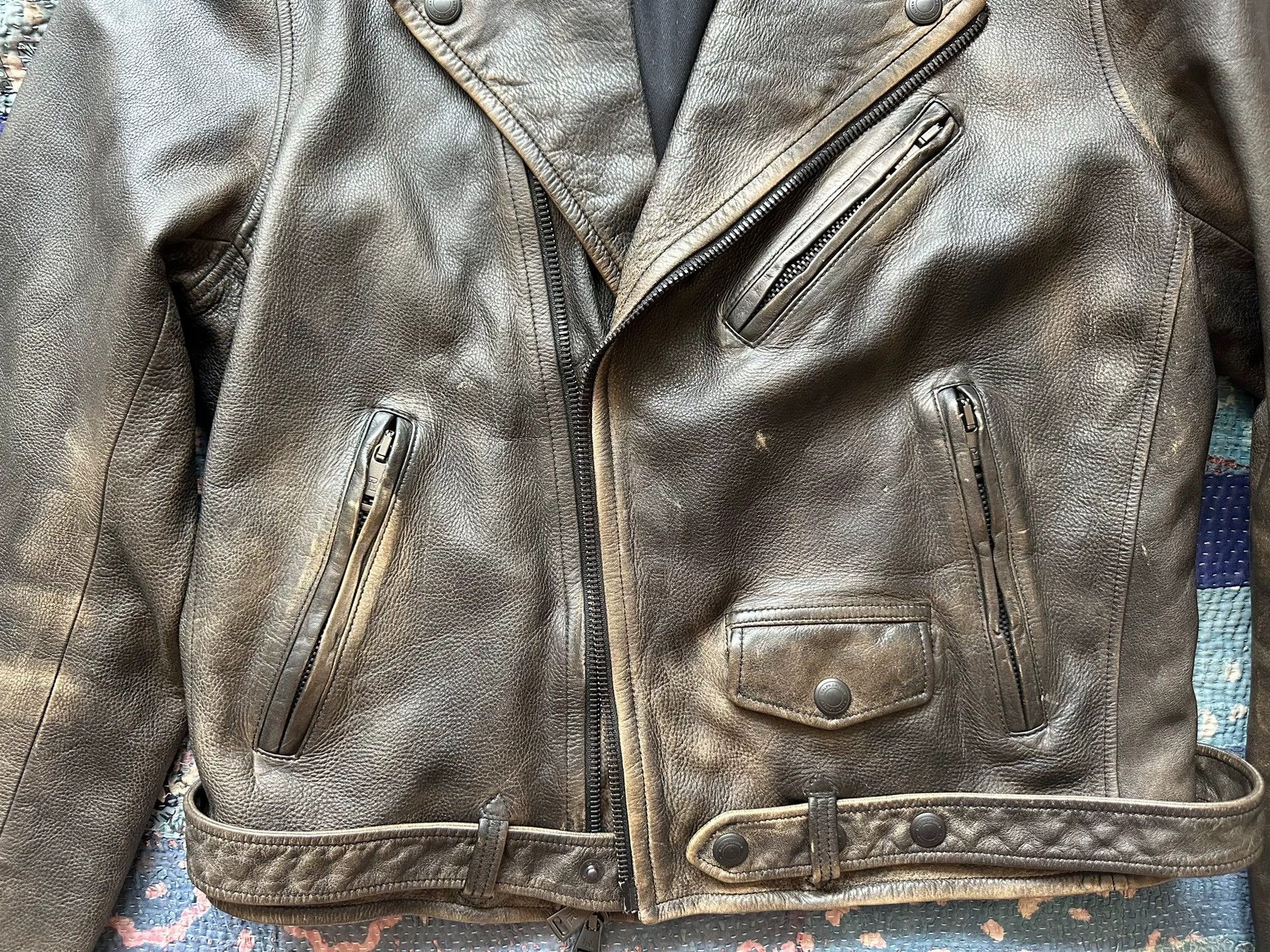 Polo Ralph Lauren RRL Purple Label Motorcycle Jacket M New W/Tags Size US M / EU 48-50 / 2 - 3 Thumbnail