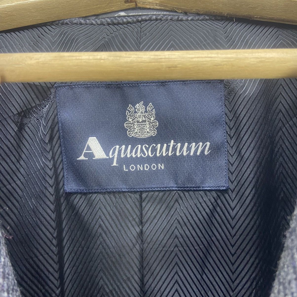 Aquascutum Vintage Aquascutum London Herringbone Wool Long Coat Size US L / EU 52-54 / 3 - 14 Thumbnail