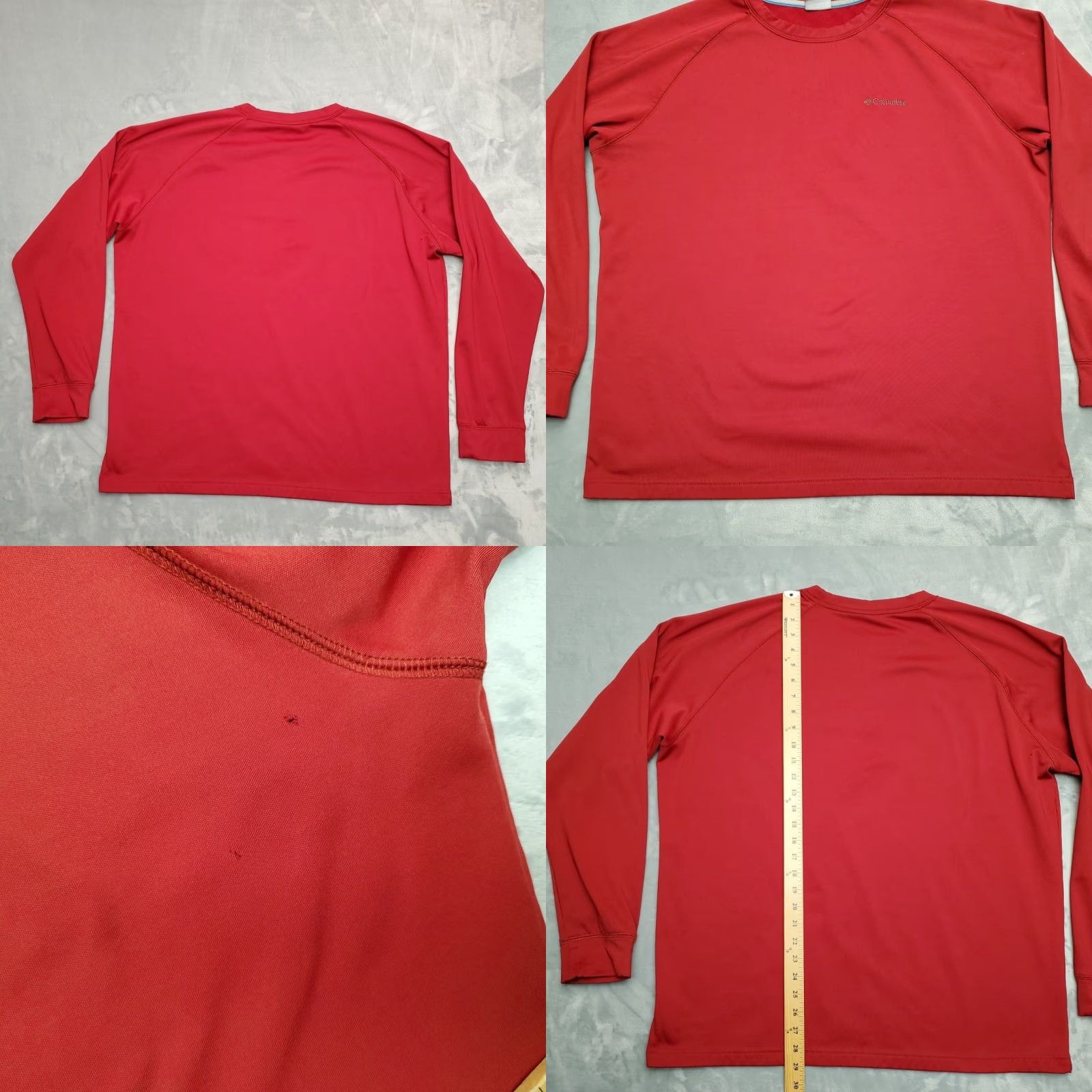 Vintage Columbia Shirt Mens XL Red Long Sleeve Pullover Crewneck Outdoor Performance Sweatshirt Mock Fleece Moisture Wicking Breathing Size US XL / EU 56 / 4 - 8 Thumbnail