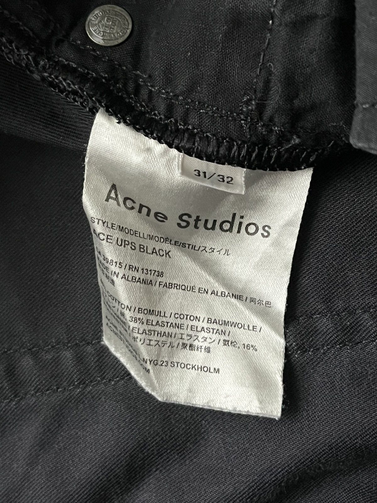 Acne Studios ACNE STUDIOS ACE UPS JEAN Size US 31 - 7 Thumbnail