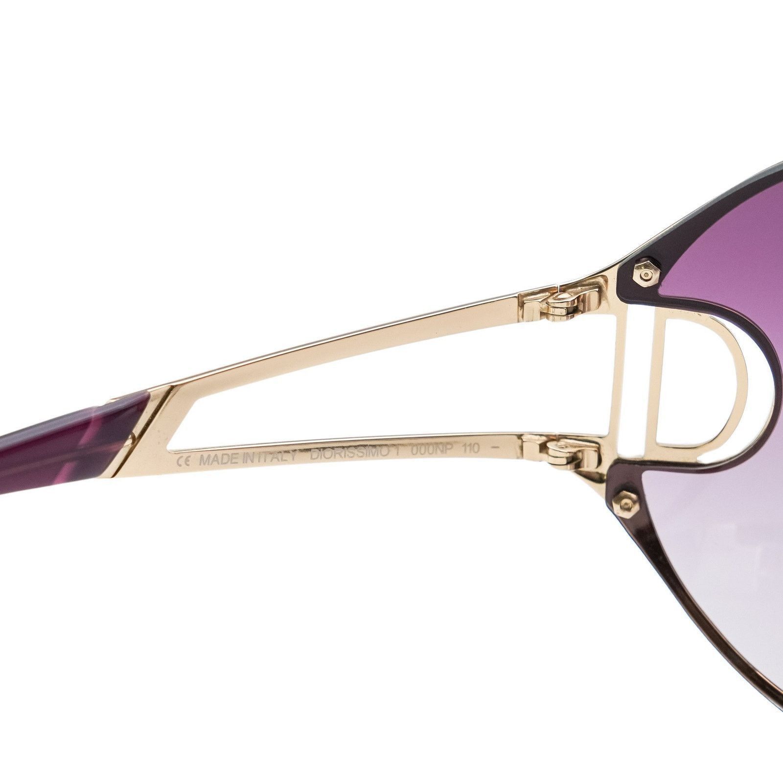 Dior Vintage Dior Diorissimo 1 D Logo Gradient Shield Sunglasses Size ONE SIZE - 5 Thumbnail