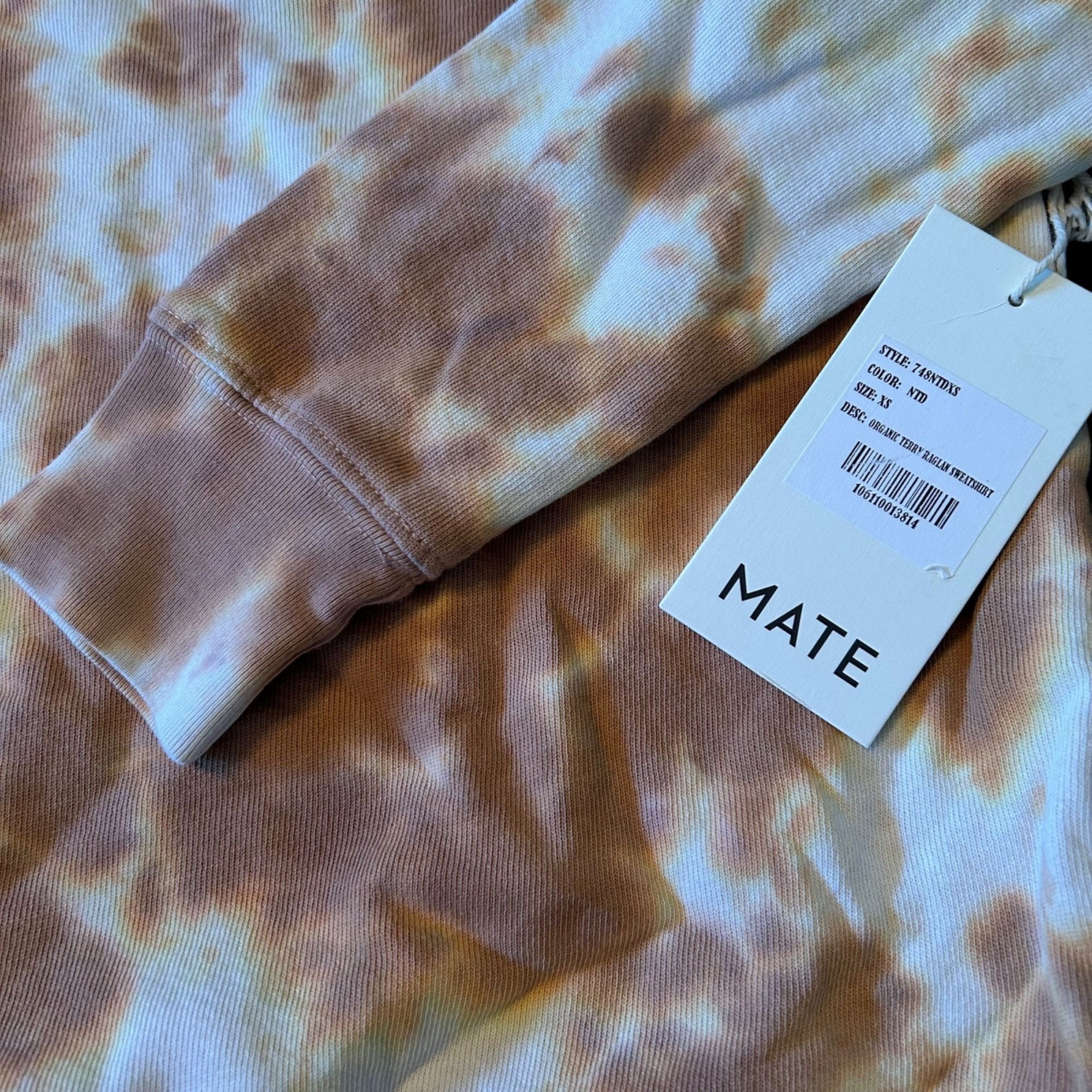Other NWT Mate 100% Organic Terry Raglan Grunge Sweatshirt XS Size XS / US 0-2 / IT 36-38 - 2 Thumbnail