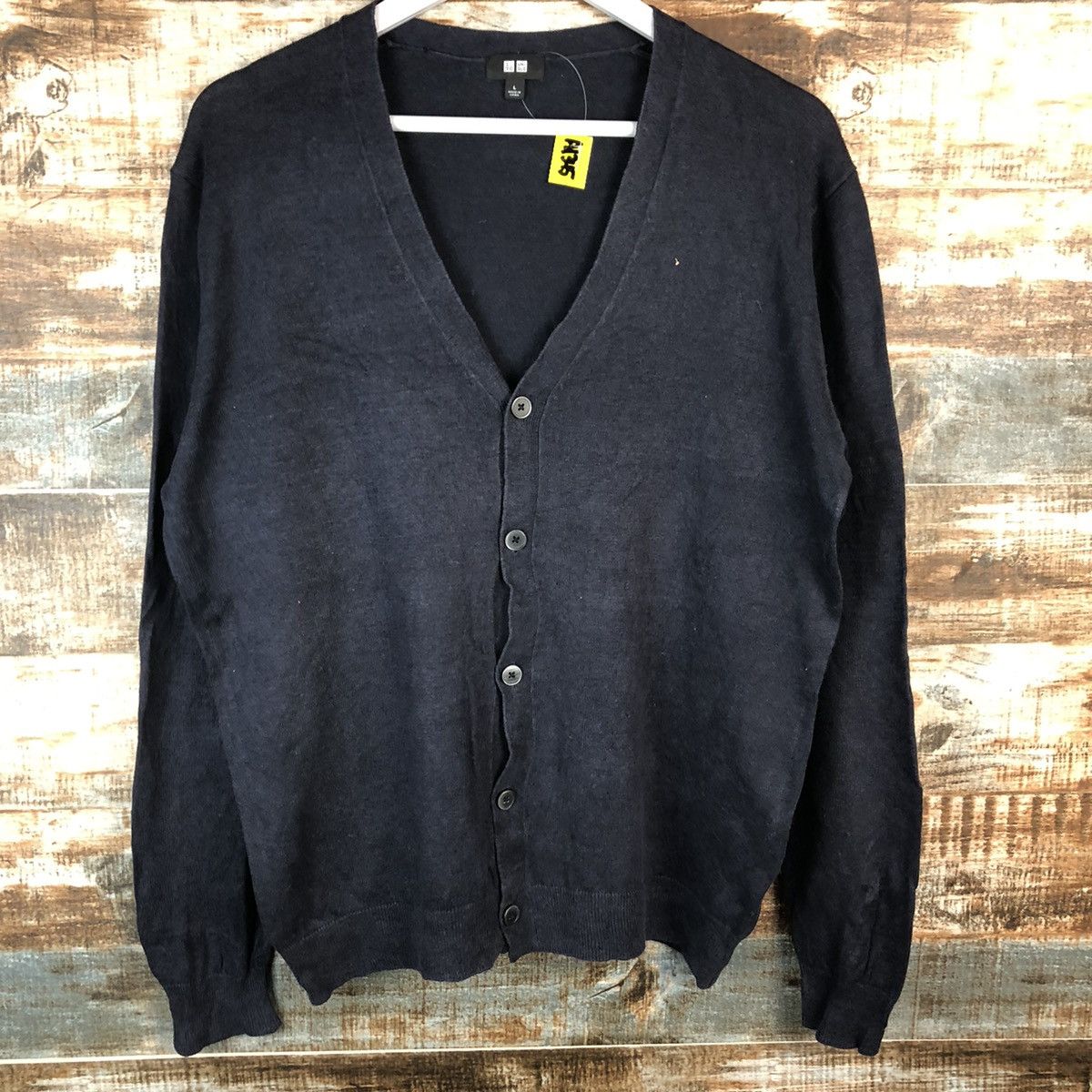 Japanese Brand Uniqlo japan Black Cardigan Knitwear #A1345 Size US L / EU 52-54 / 3 - 3 Thumbnail