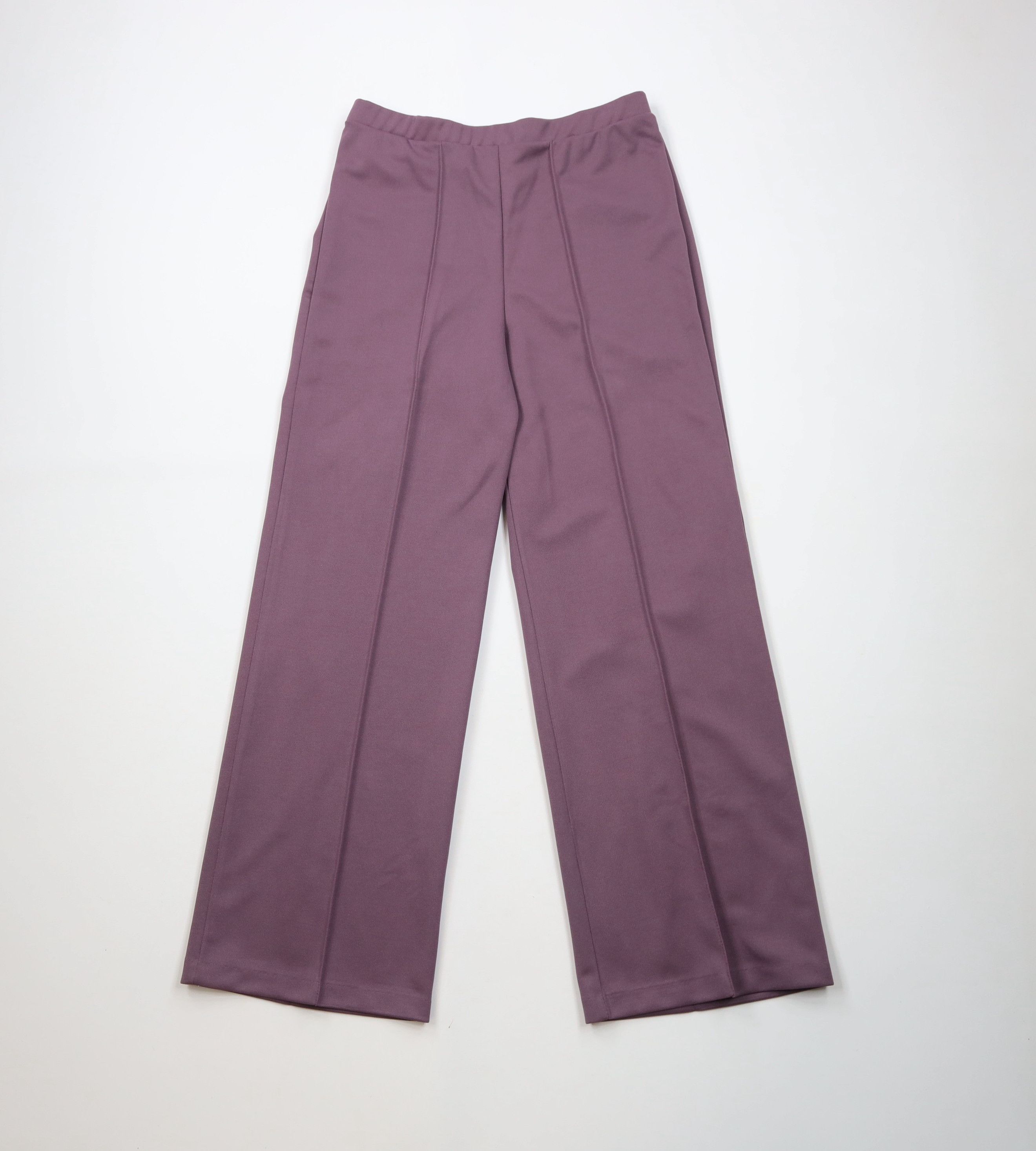 Vintage Vintage 70s Streetwear Wide Leg Bell Bottoms Pants Purple Size 36" / US 14 / IT 50 - 1 Thumbnail