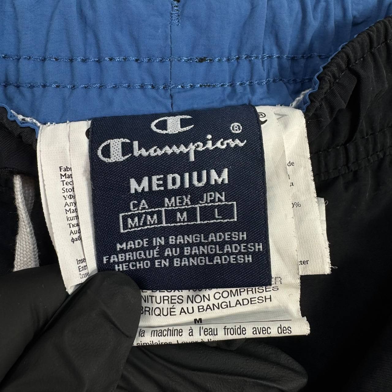 Champion Champion Swim Shorts Navy Blue Logo Mens Size M Size US 34 / EU 50 - 3 Thumbnail