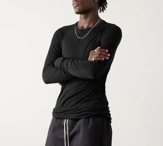 Rick Owens Rick Owens: Unstable Slim-Fit Cotton Jersey T-Shirt Black Size US XXL / EU 58 / 5 - 1 Thumbnail