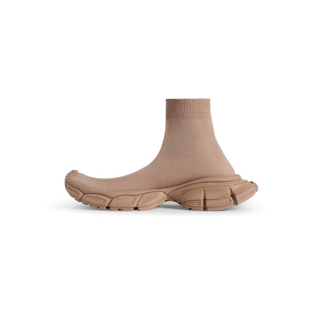 Balenciaga o1mt1gz0125 3XL Sock Recycled Knit Sneakers in Beige Size US 7 / IT 37 - 5 Thumbnail