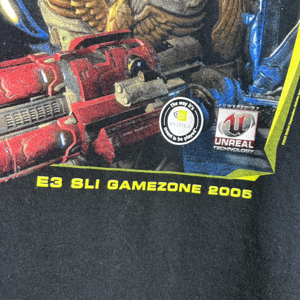 Microsoft Vintage 00s Nvidia Sci-Fi Shooting Game Graphic T-Shirt Size US XL / EU 56 / 4 - 5 Thumbnail