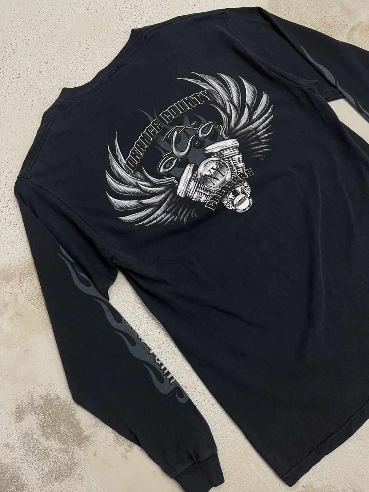 Harley Davidson Faded Vintage Orange County Choppers Old School New Rules Size US L / EU 52-54 / 3 - 3 Thumbnail