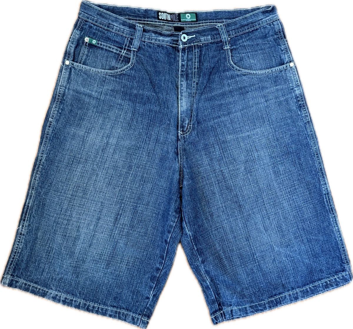 Southpole Green Tab Southpole Spelled Out Jorts Size US 36 / EU 52 - 4 Thumbnail