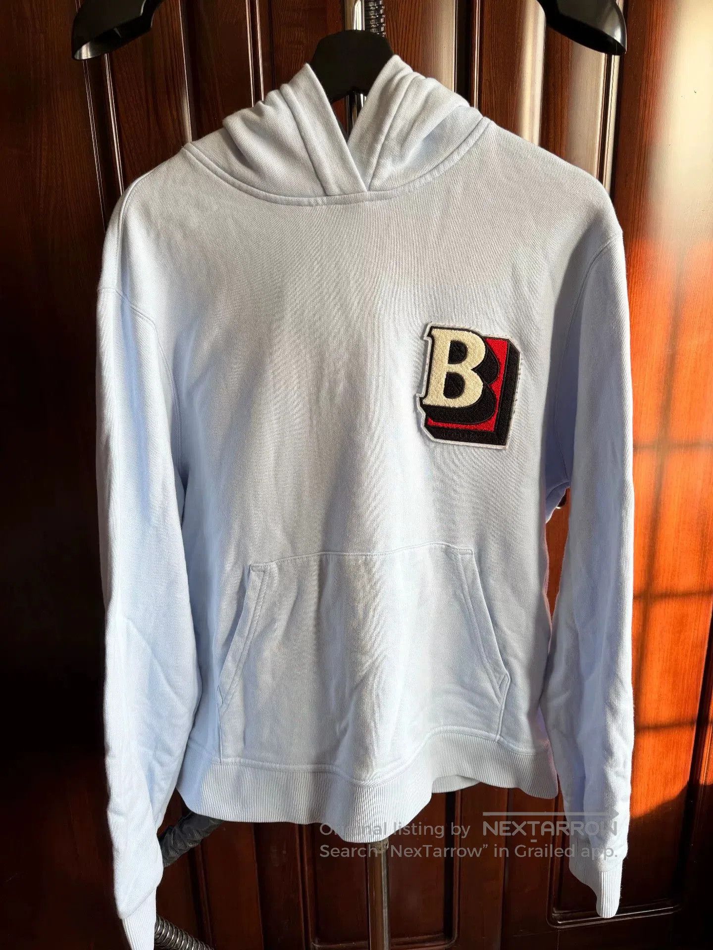 Burberry Burberry Men's White Logo Hoodie. Size US L / EU 52-54 / 3 - 1 Thumbnail