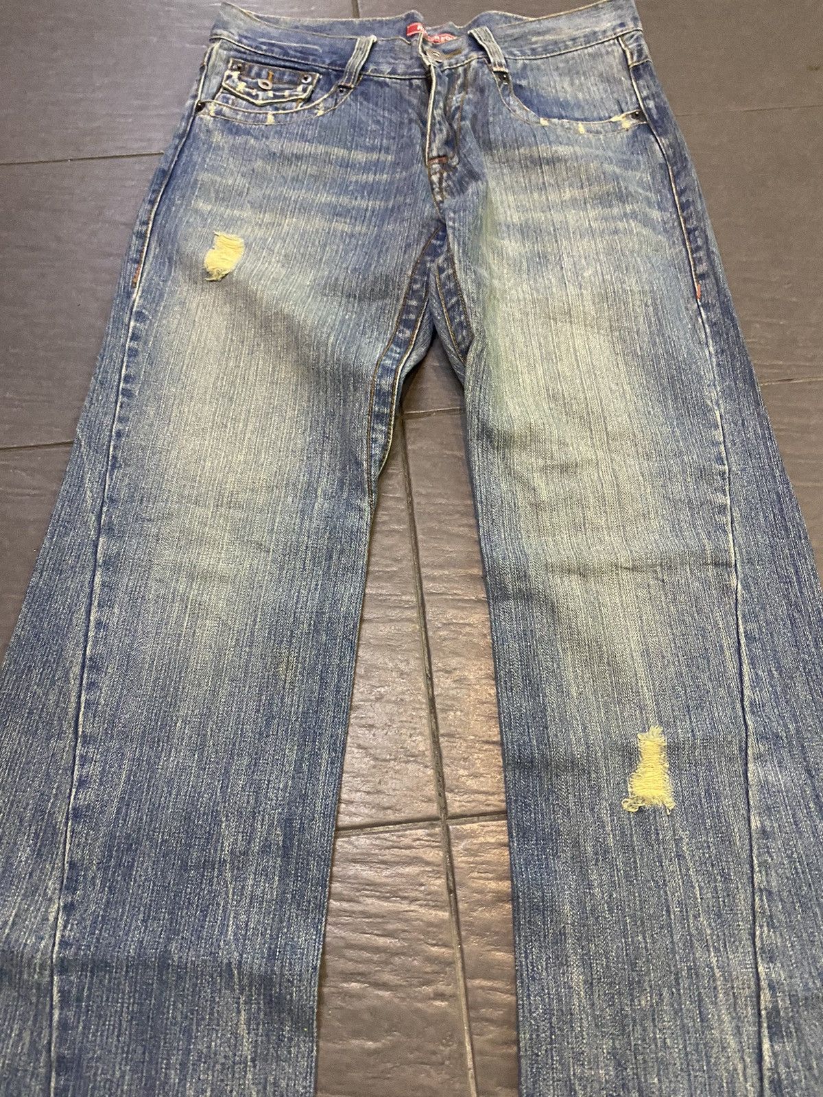Hysteric Glamour × Japanese Brand Flare jeans rubbersoul Distressed Boot Cut Size US 33 - 3 Thumbnail